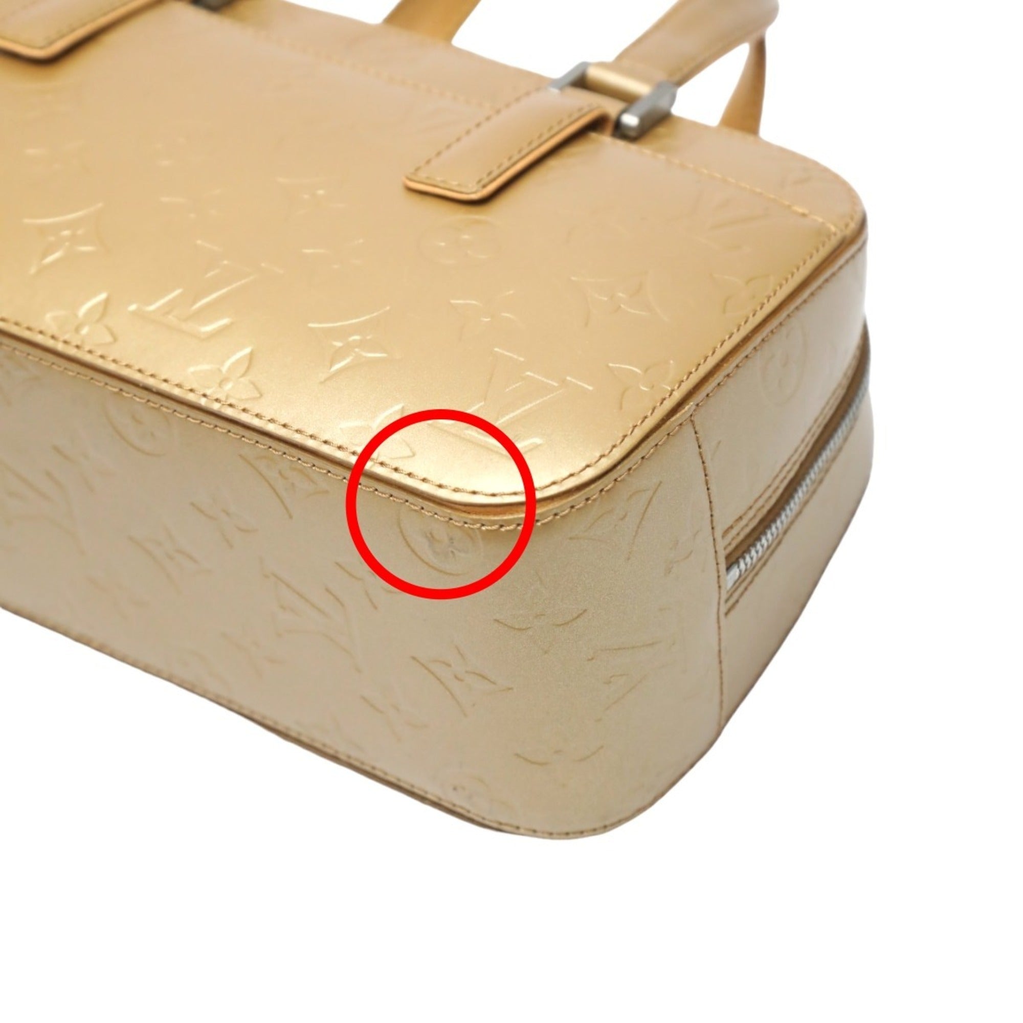 Louis Vuitton Gold Monogram Mat Handbag (Pre-Owned)
