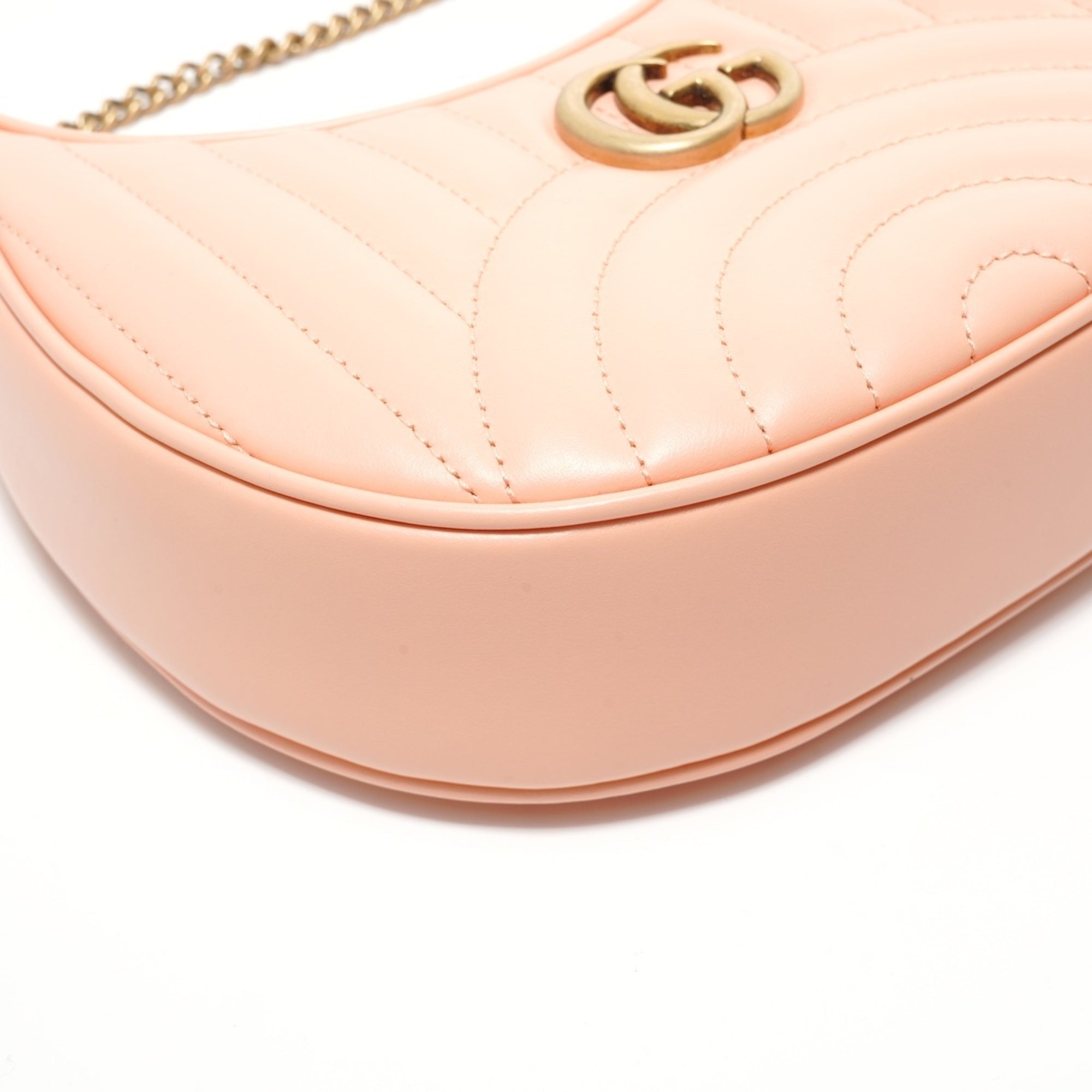 Gucci Gg Marmont Pink Shoulder Bag (Pre-Owned)
