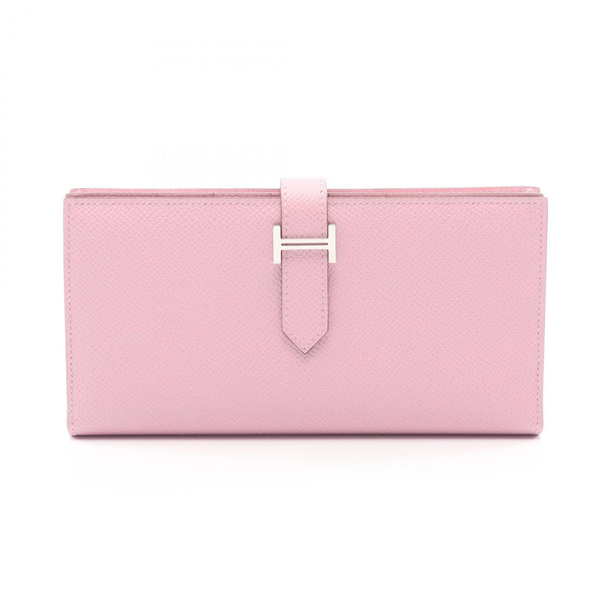 Hermes Pink Epsom Leather Long Wallet (Bi-Fold) (Pre-Owned)