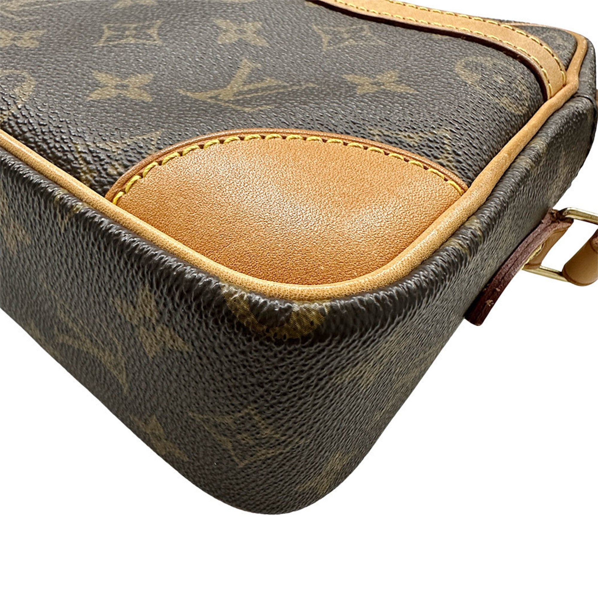 Louis Vuitton Brown Monogram Canvas Handbag Shoulder Bag (Pre-Owned)