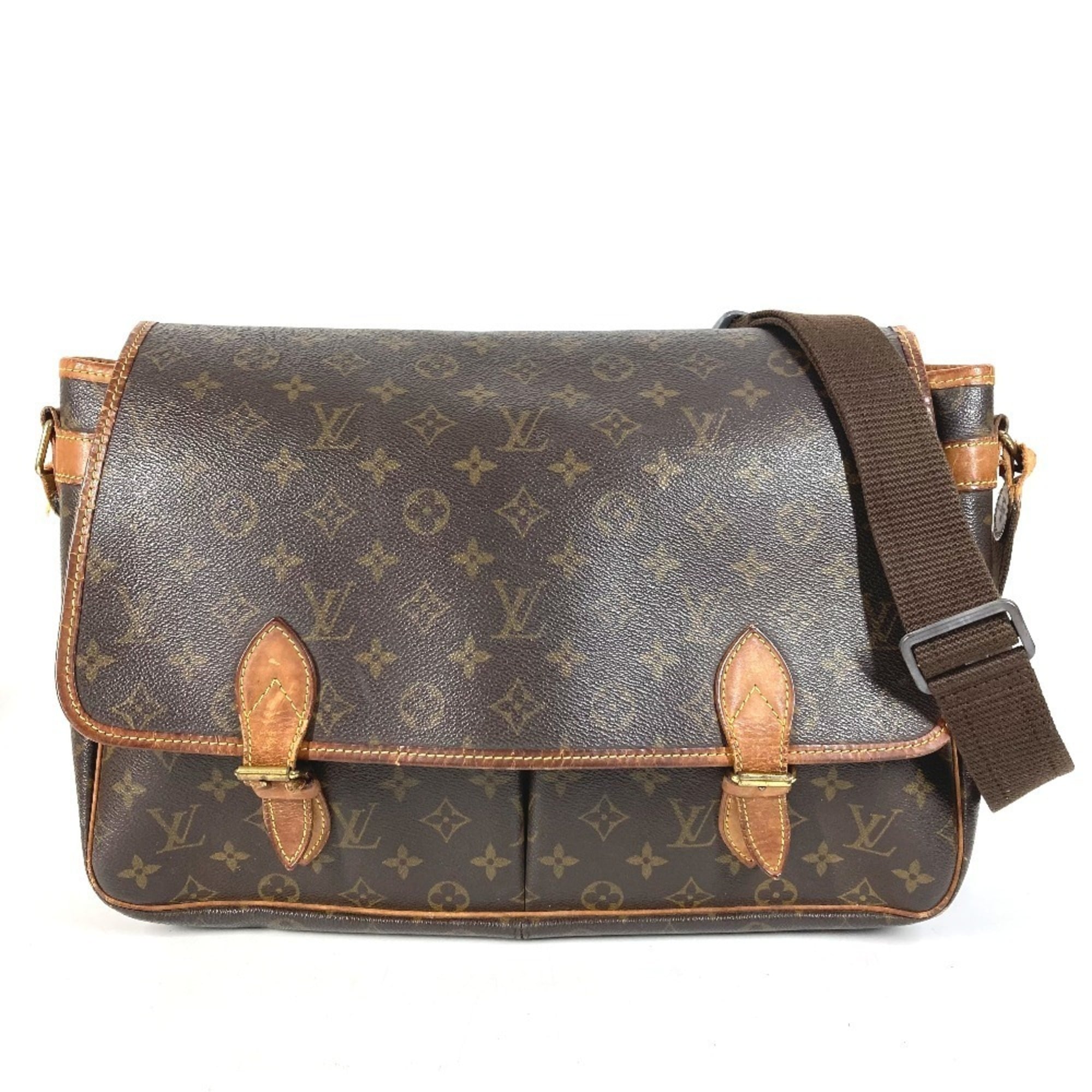 Louis Vuitton Brown Galle Monogram Monogram Messenger Bag Shoulder Bag (Pre-Owned)