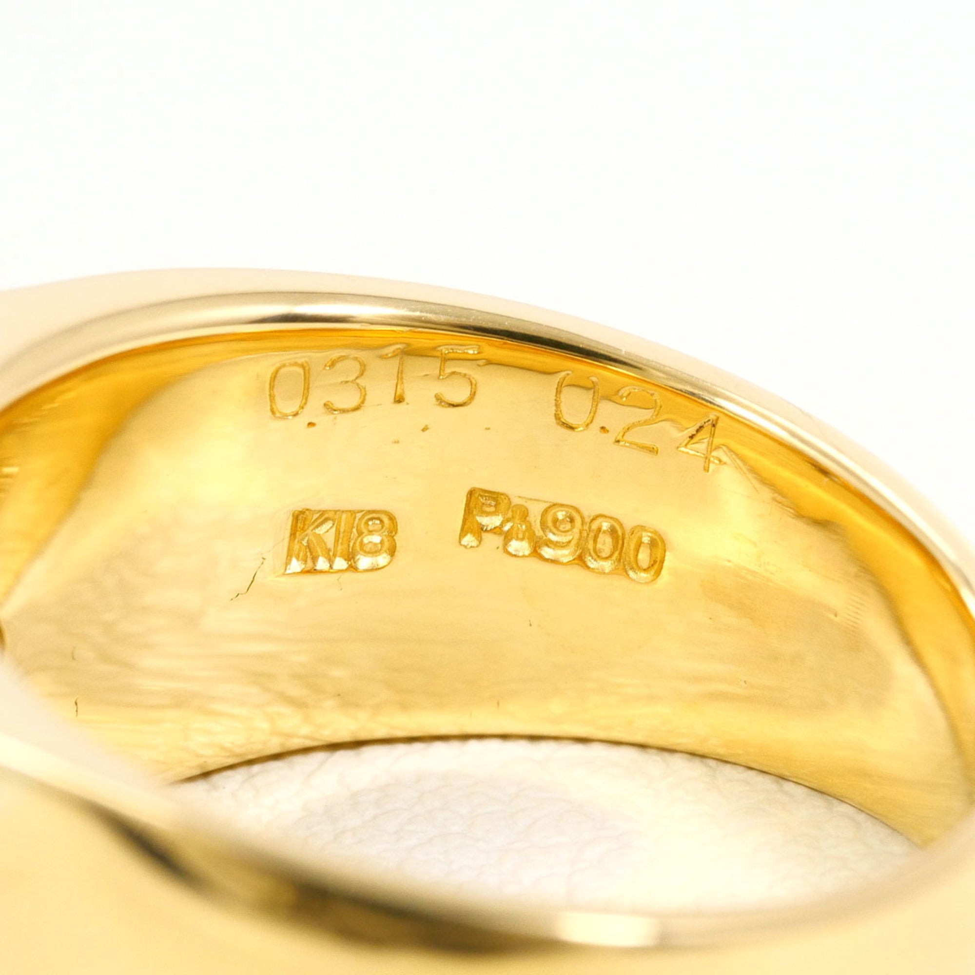 Unbranded Platinum Yellow Gold Yellow Gold (18K) Platinum 900 Band Ring (Pre-Owned)