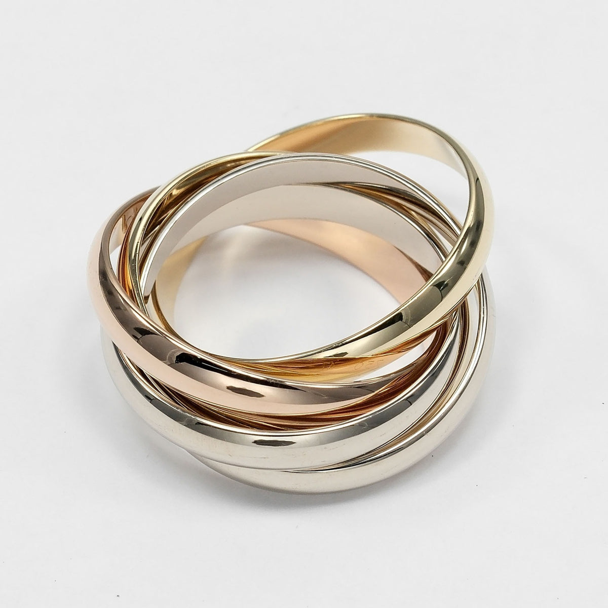 Cartier Gold Silver Yellow Gold (18K) Pink Gold (18K) White Gold (18K) Band Ring (Pre-Owned)