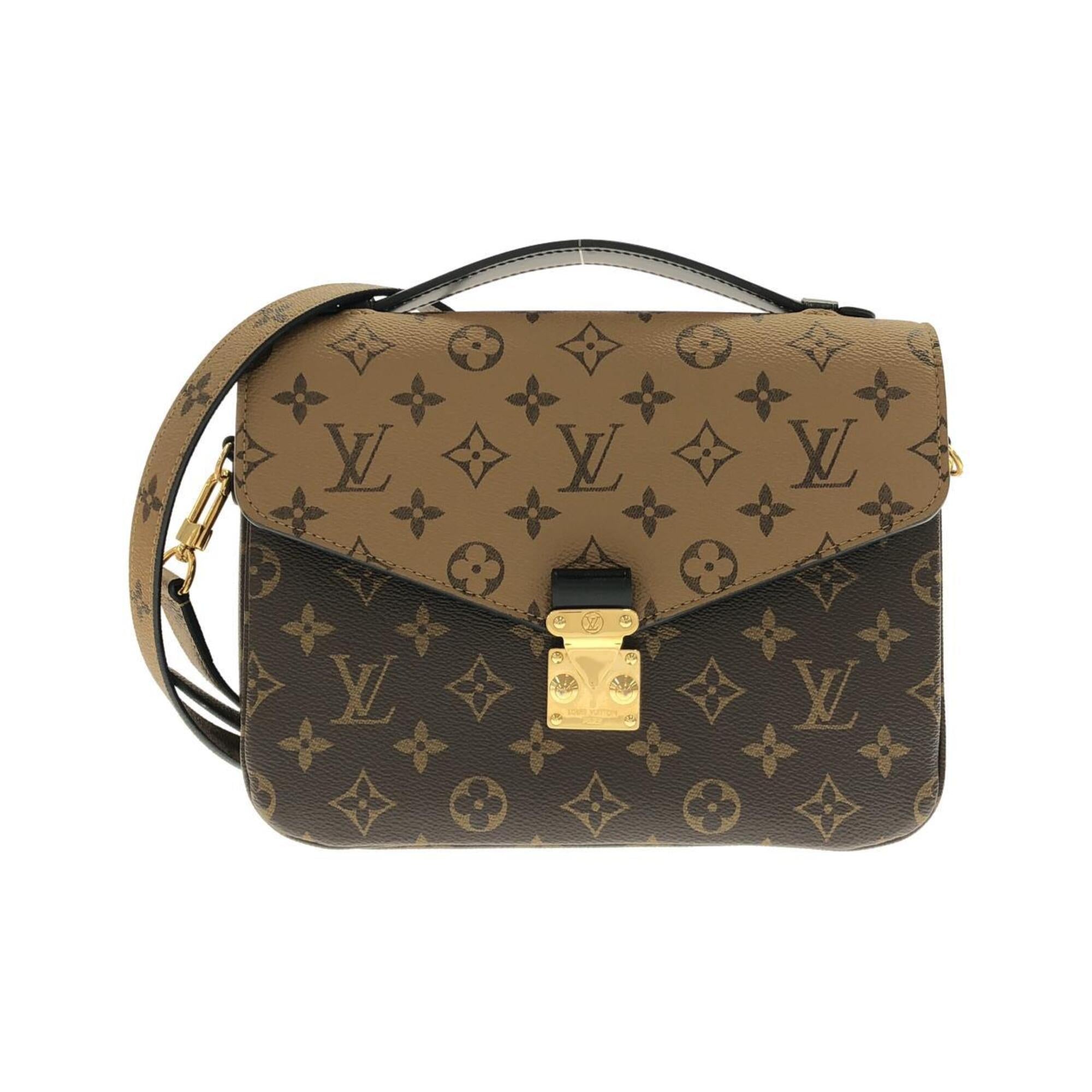 Louis Vuitton Marron Coated Canvas Handbag Pochette (Pre-Owned)