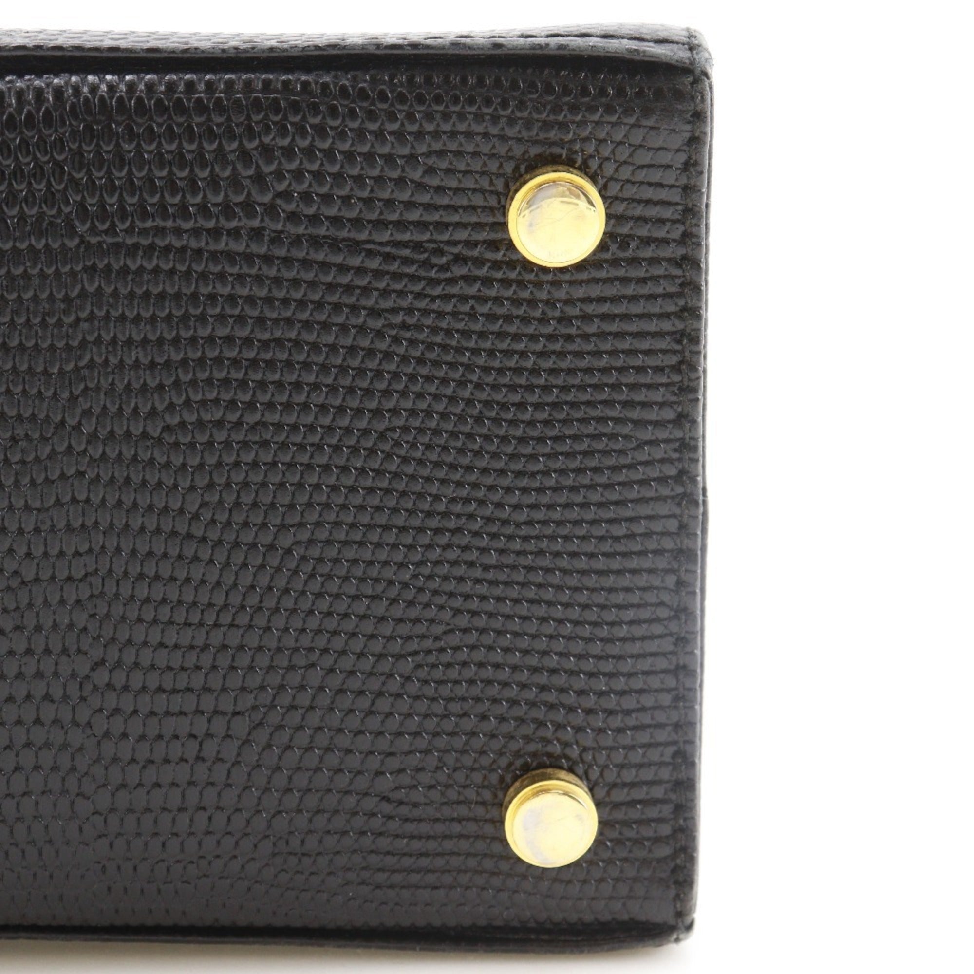Salvatore Ferragamo Black Leather Handbag (Pre-Owned)
