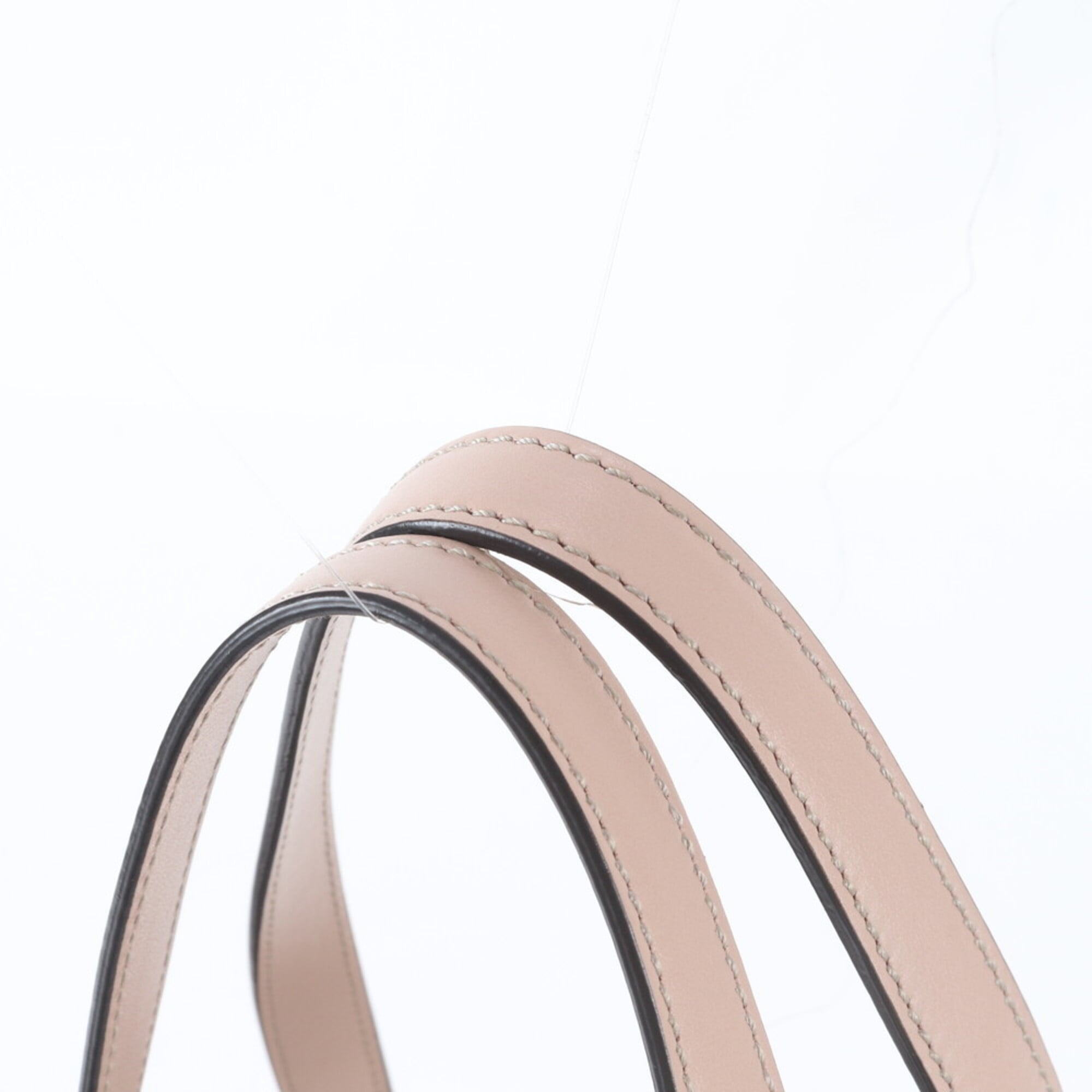 Cartier Must Beige Pink Leather Canvas Handbag Tote Bag (Pre-Owned)