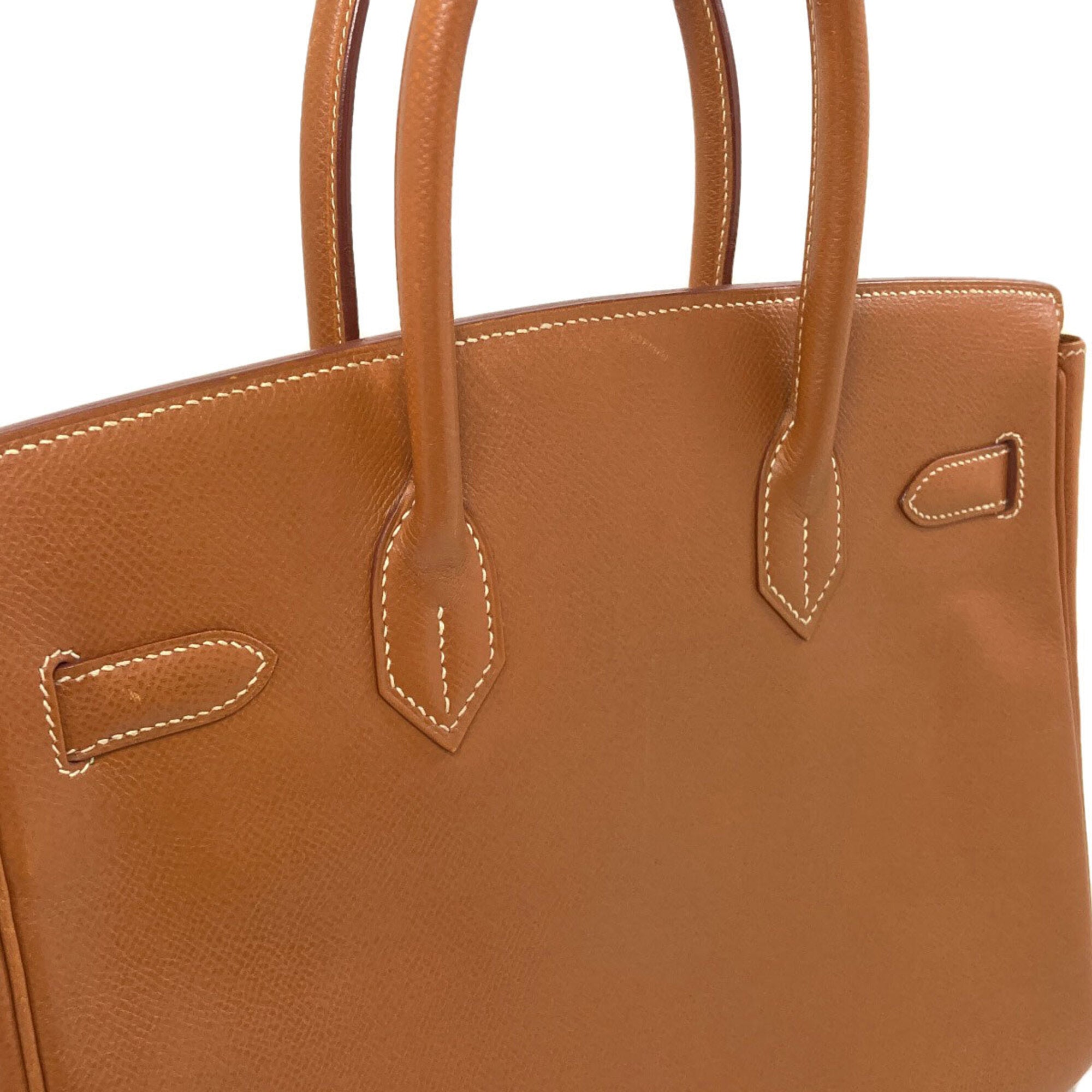 Hermes Gold Courchevel Leather Handbag (Pre-Owned)