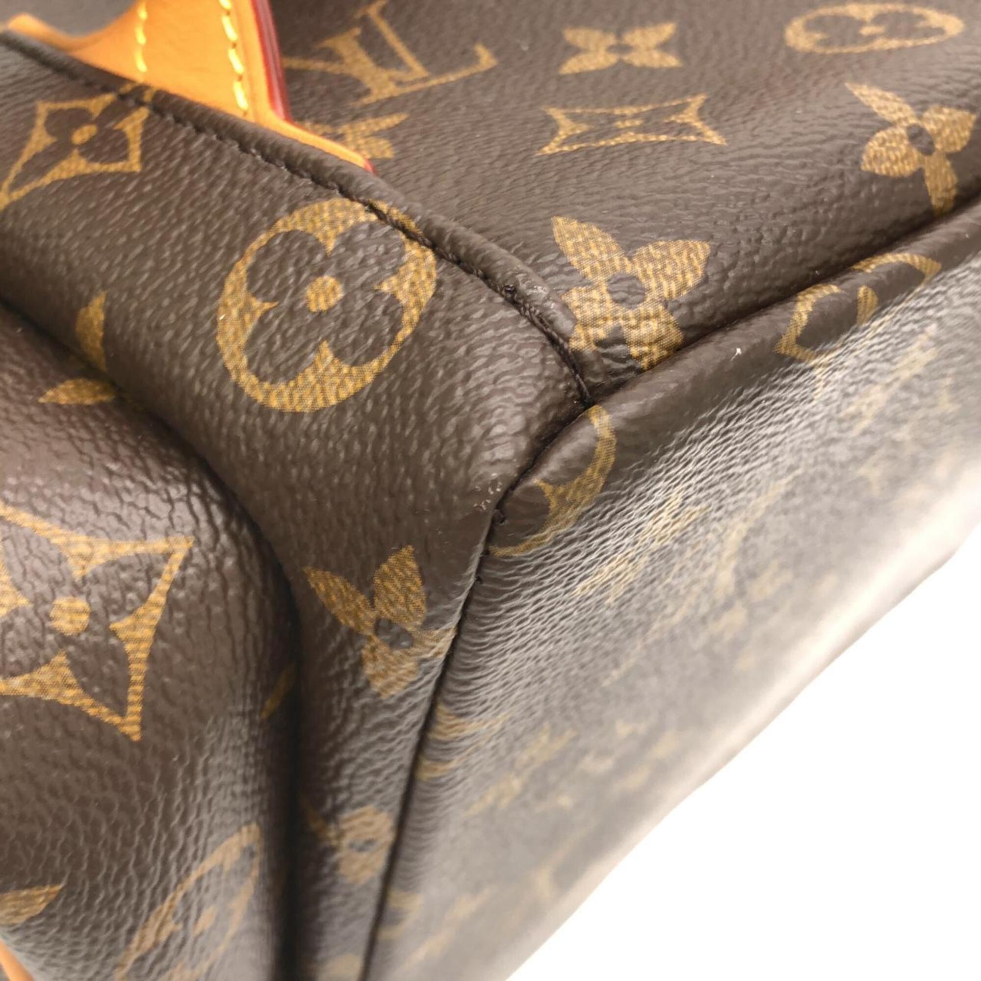 Louis Vuitton Marron Coated Canvas Backpack (Pre-Owned)