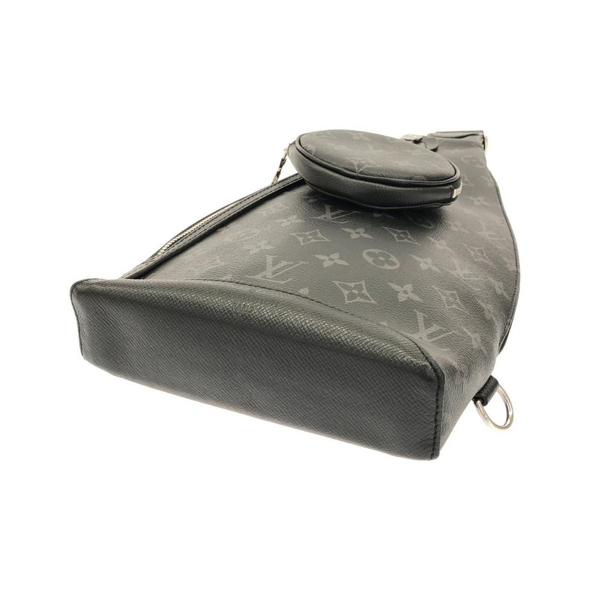 Louis Vuitton Black Coated Canvas Leather Shoulder Bag (Pre-Owned)