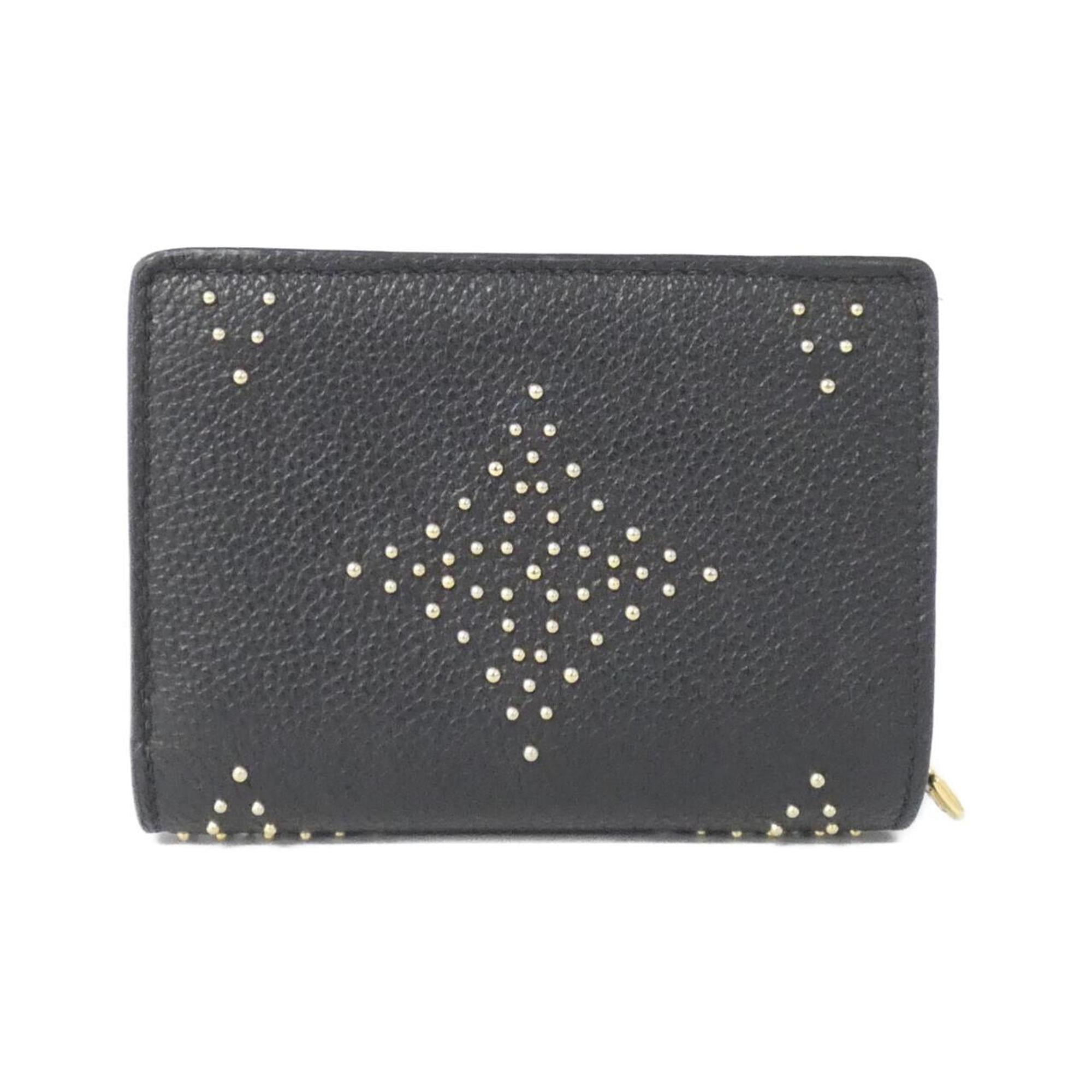 Louis Vuitton Black Leather Wallet (Bi-Fold) (Pre-Owned)