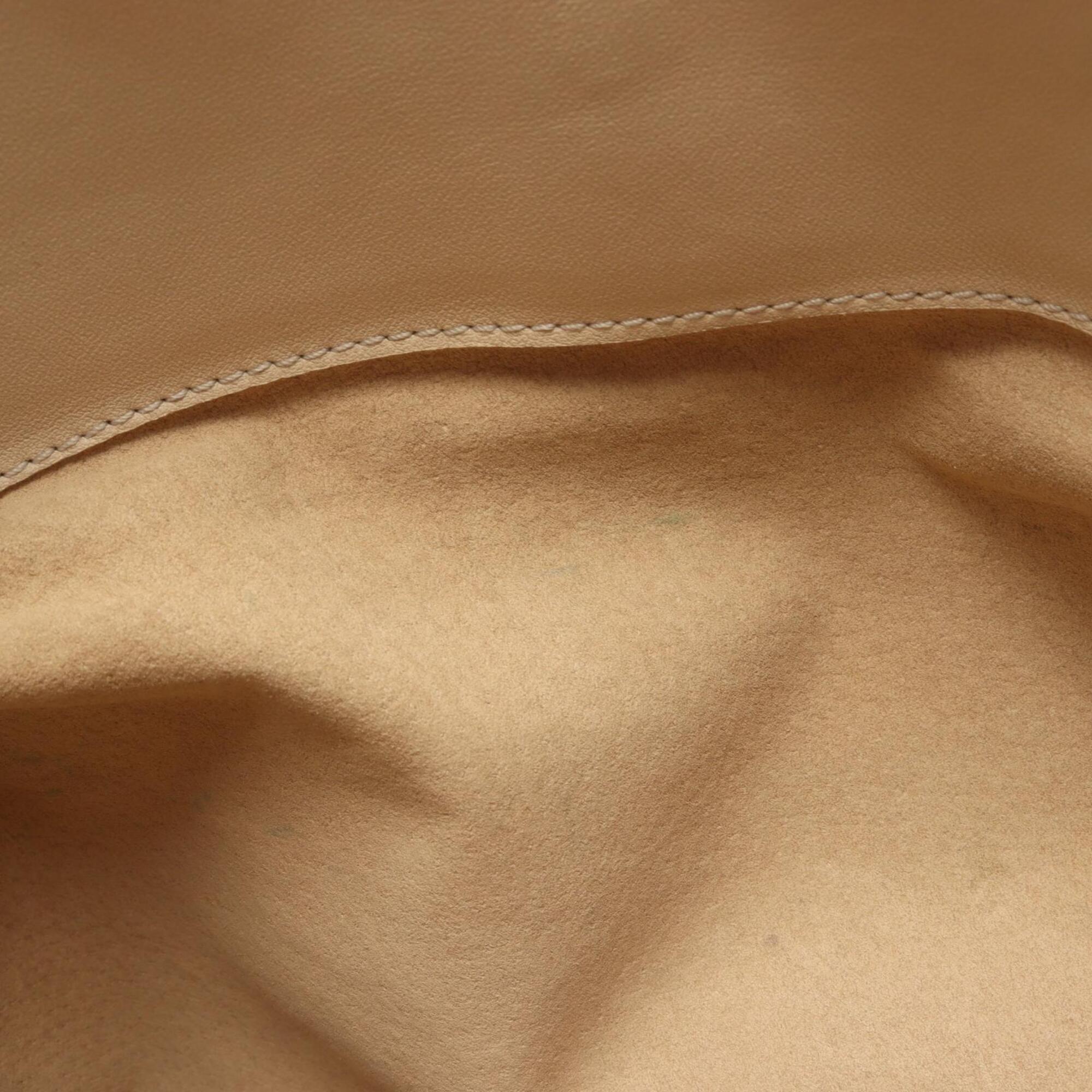 Bottega Veneta Intrecciato Beige Leather Handbag Tote Bag (Pre-Owned)