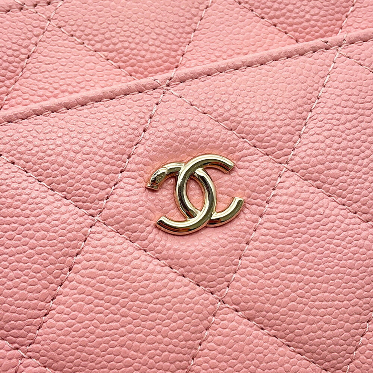 Chanel Matelasse Pink Grained Calfskin Handbag Shoulder Bag (Pre-Owned)