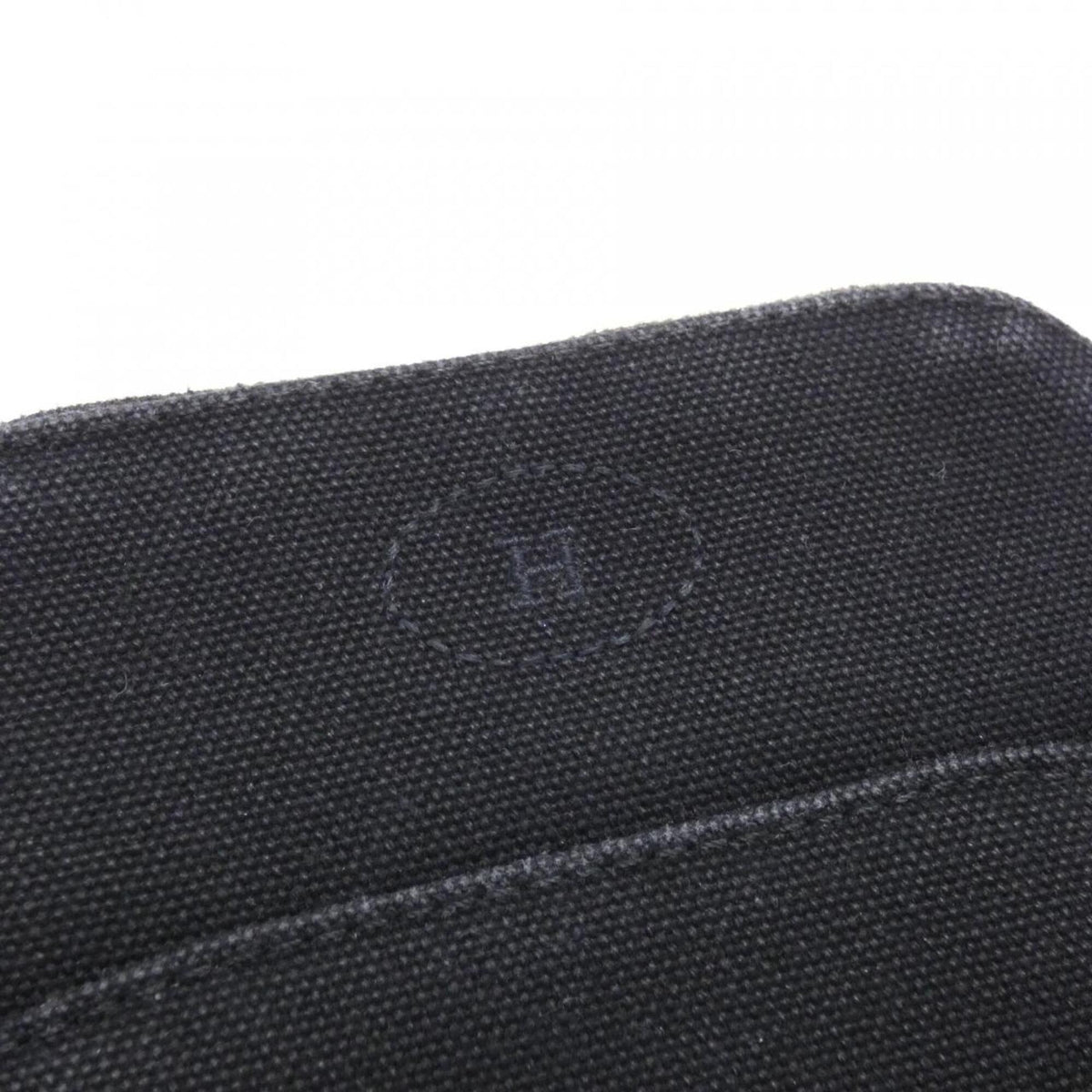 Hermes Black Canvas Pouch (Pre-Owned)