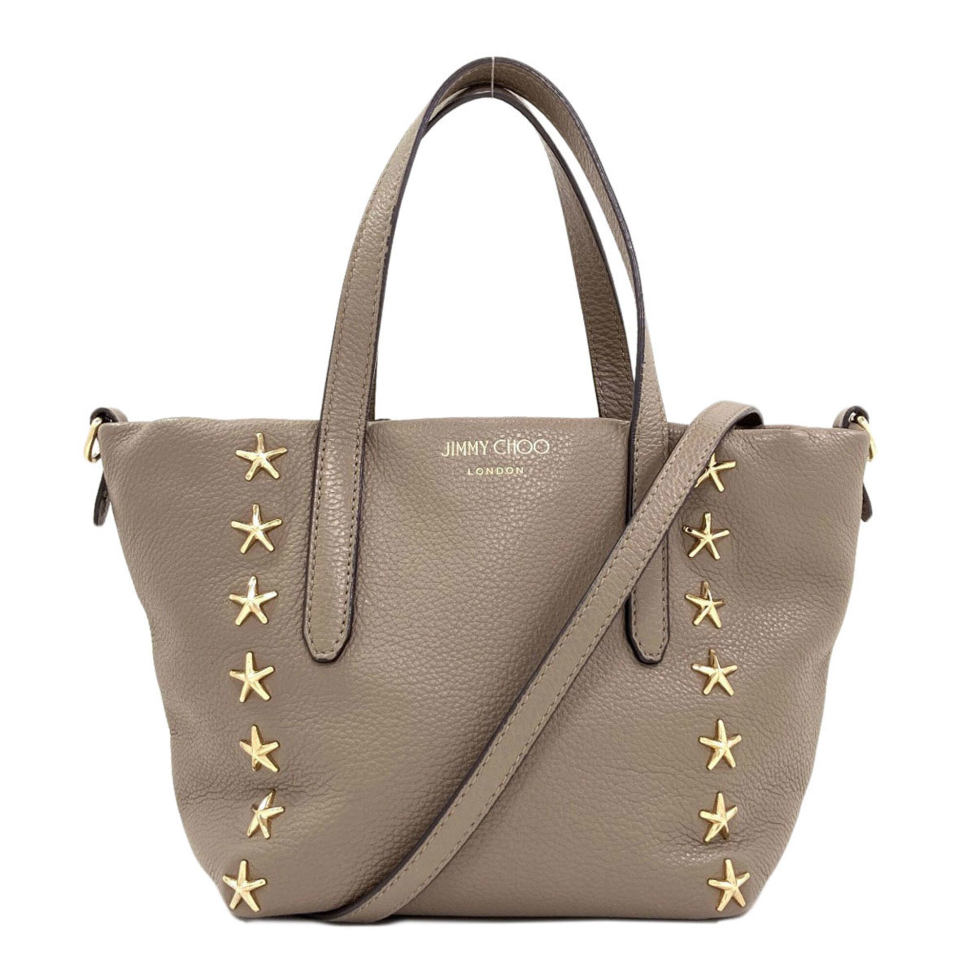 Jimmy Choo Grayish Leather Handbag (Pre-Owned)
