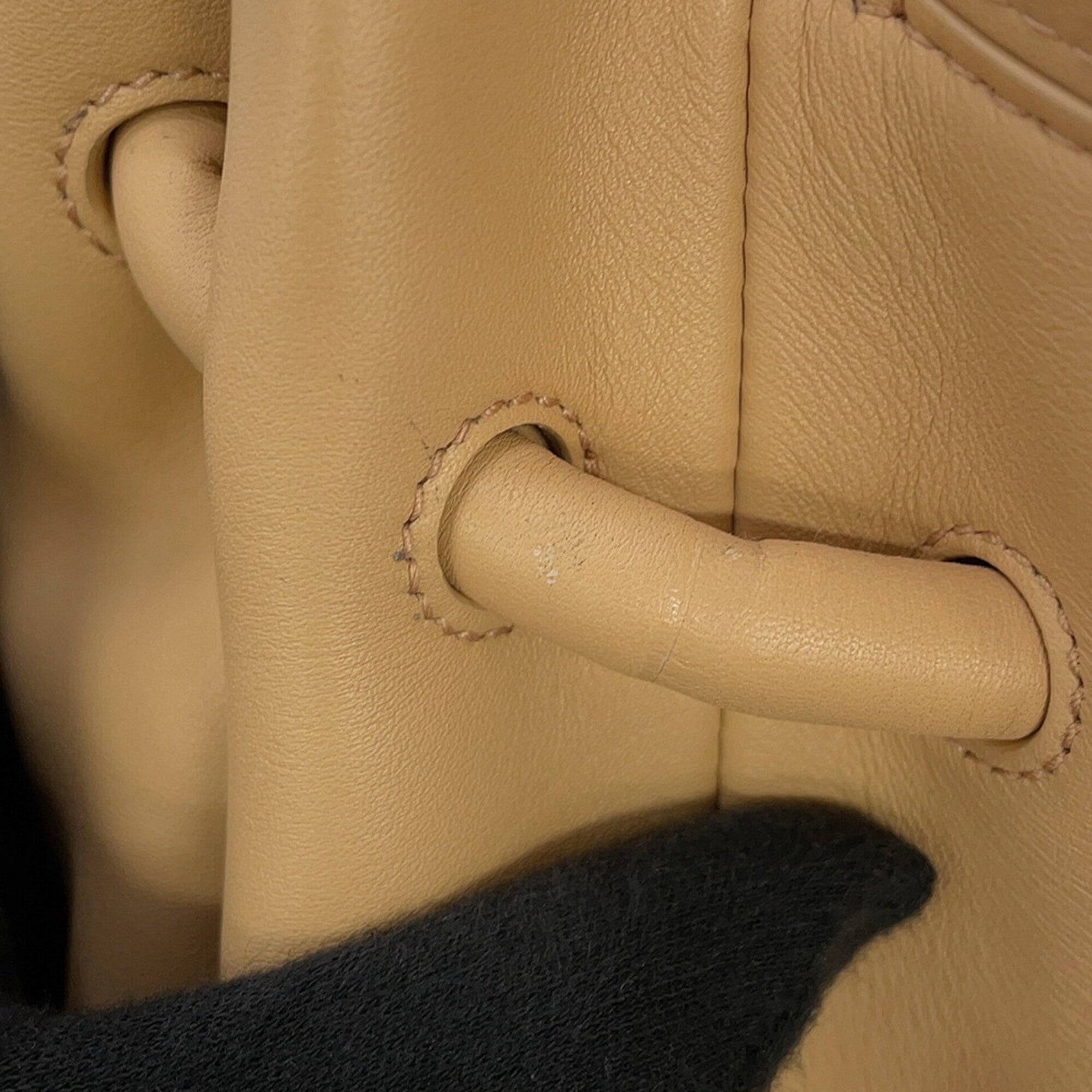 Bottega Veneta Brown Leather Handbag Shoulder Bag (Pre-Owned)