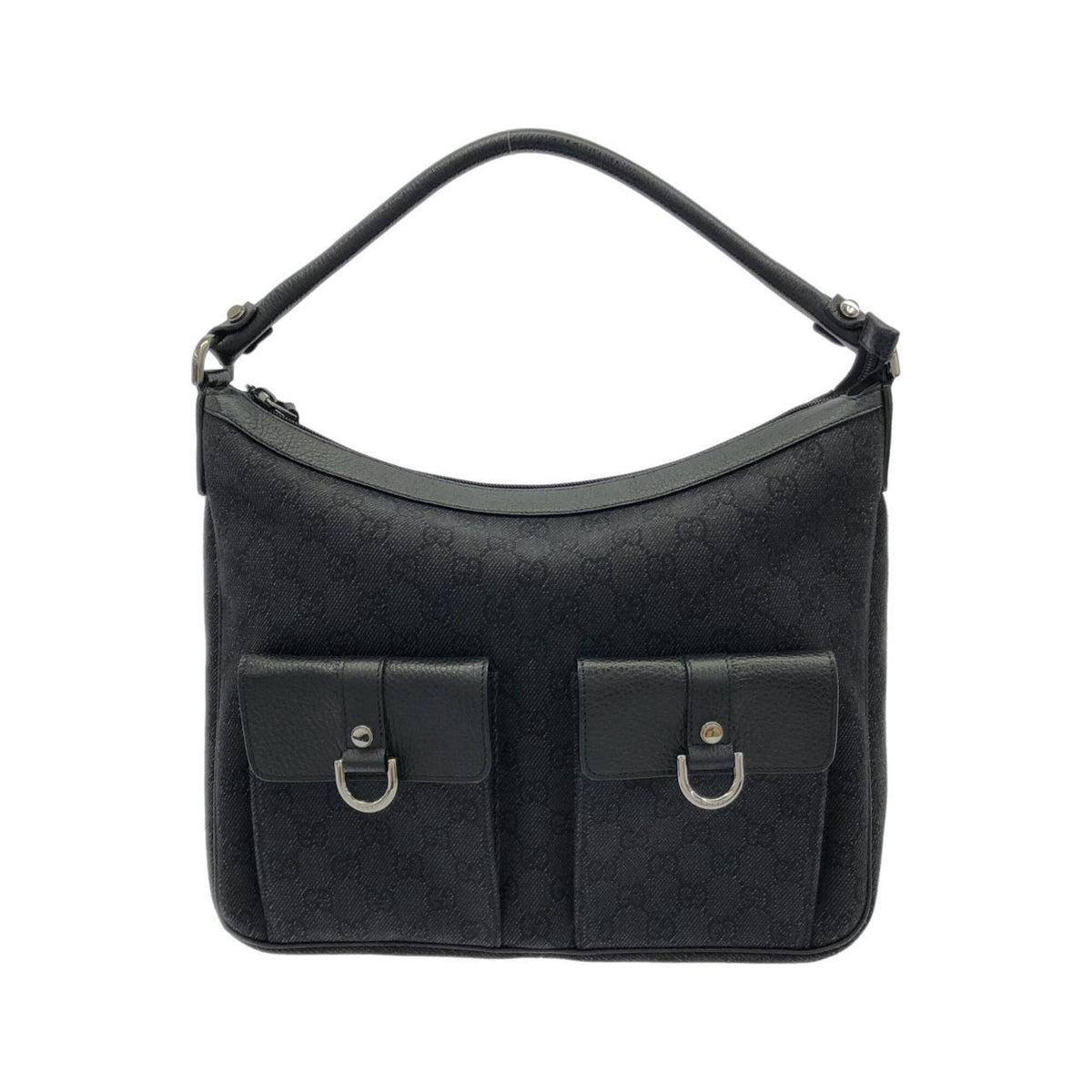 Gucci Black Denim Shoulder Bag (Pre-Owned)