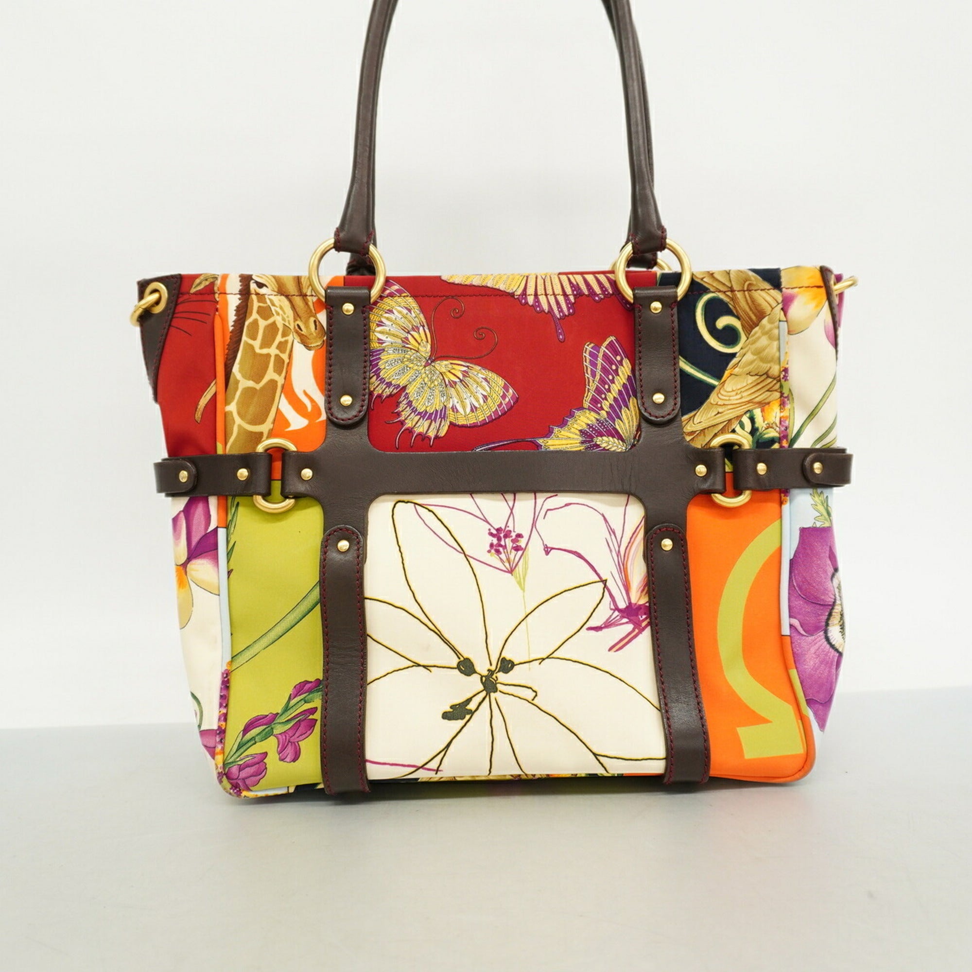 Salvatore Ferragamo Multi-Color Nylon Tote Bag (Pre-Owned)