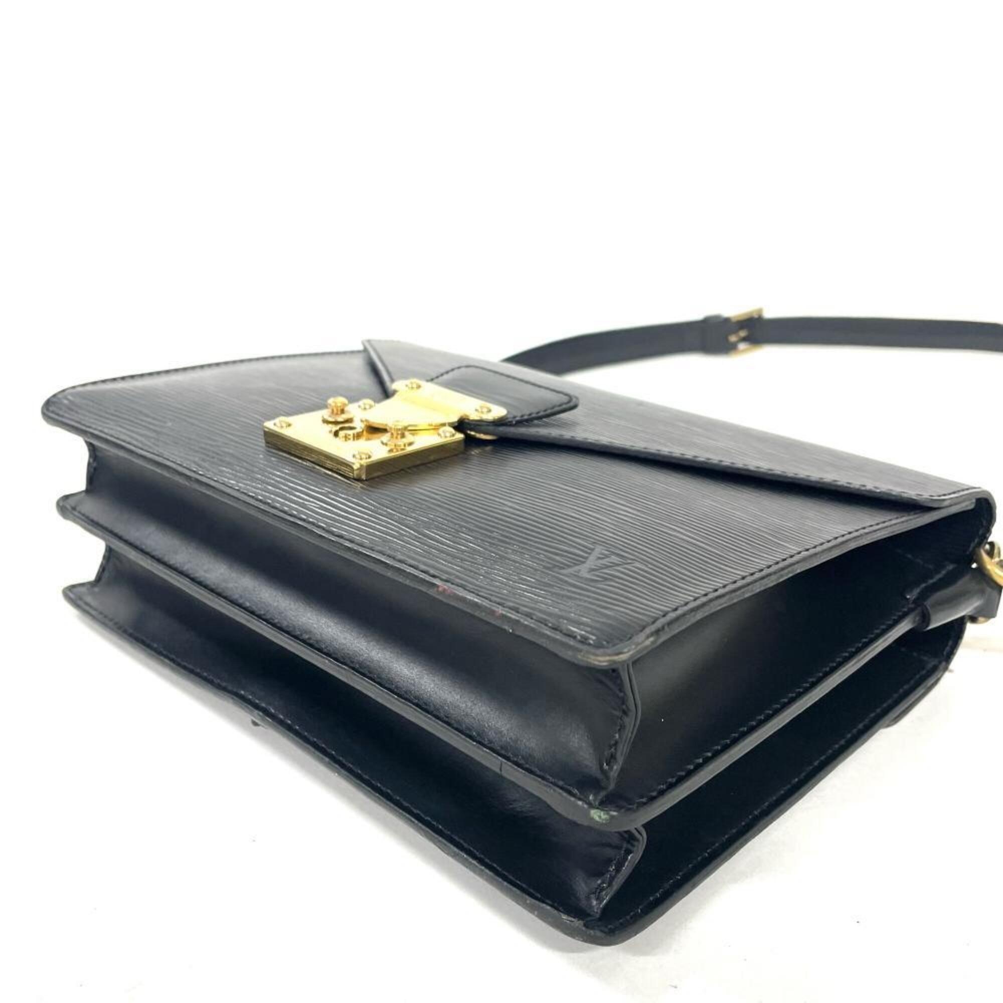 Louis Vuitton Black Noir Epi Leather Handbag (Pre-Owned)