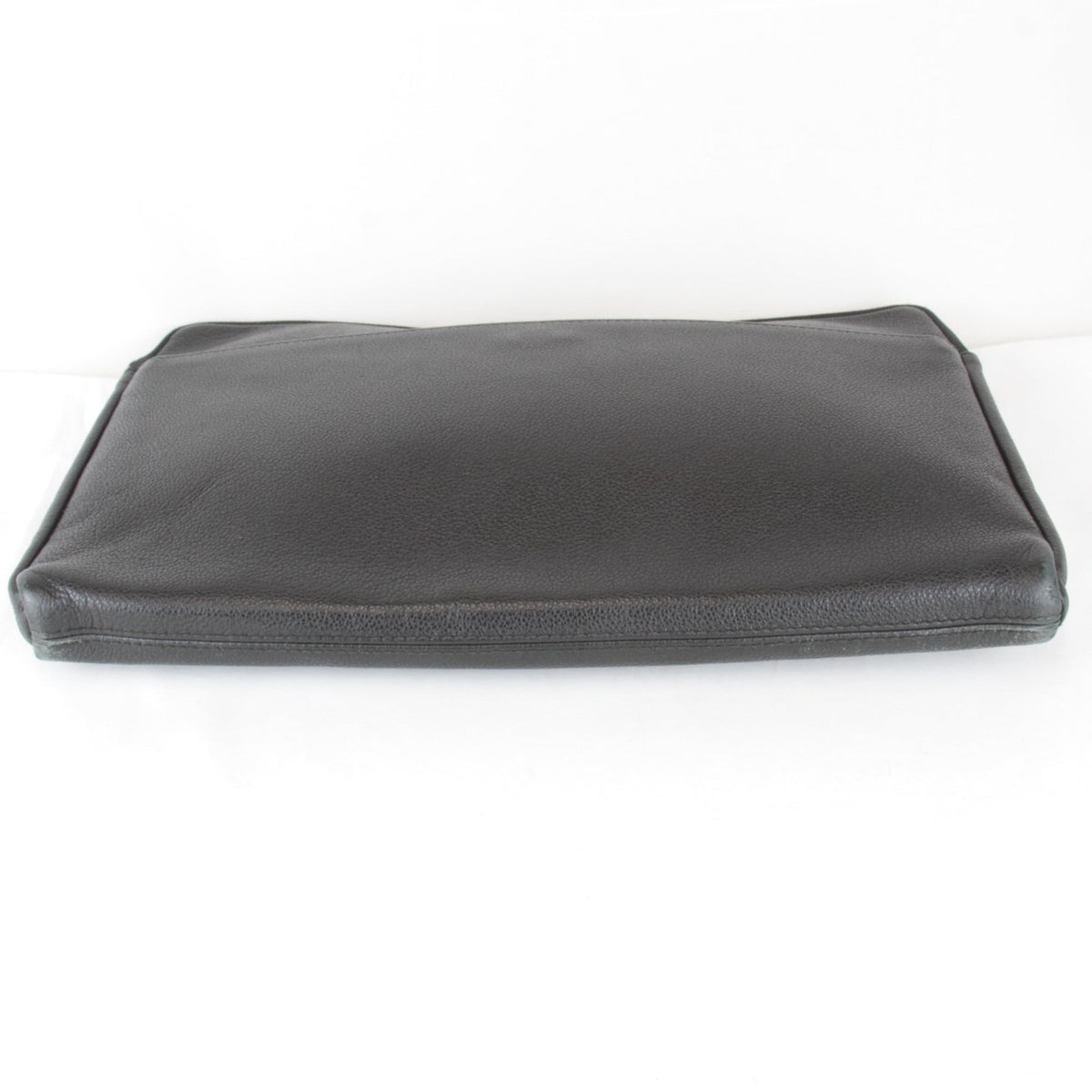 Salvatore Ferragamo Black White Leather Clutch Bag (Pre-Owned)