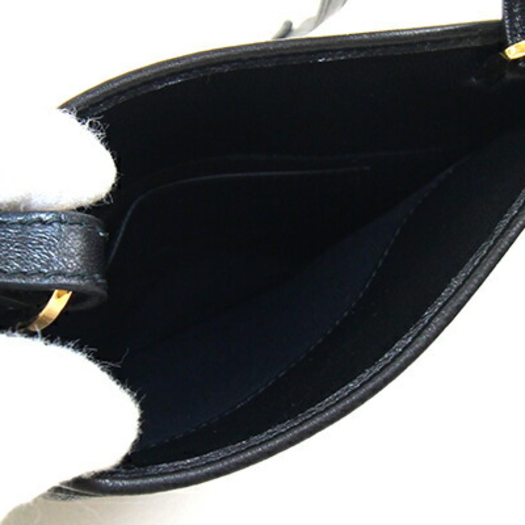 Miu Miu Matelasse Black Leather Pochette Shoulder Bag (Pre-Owned)