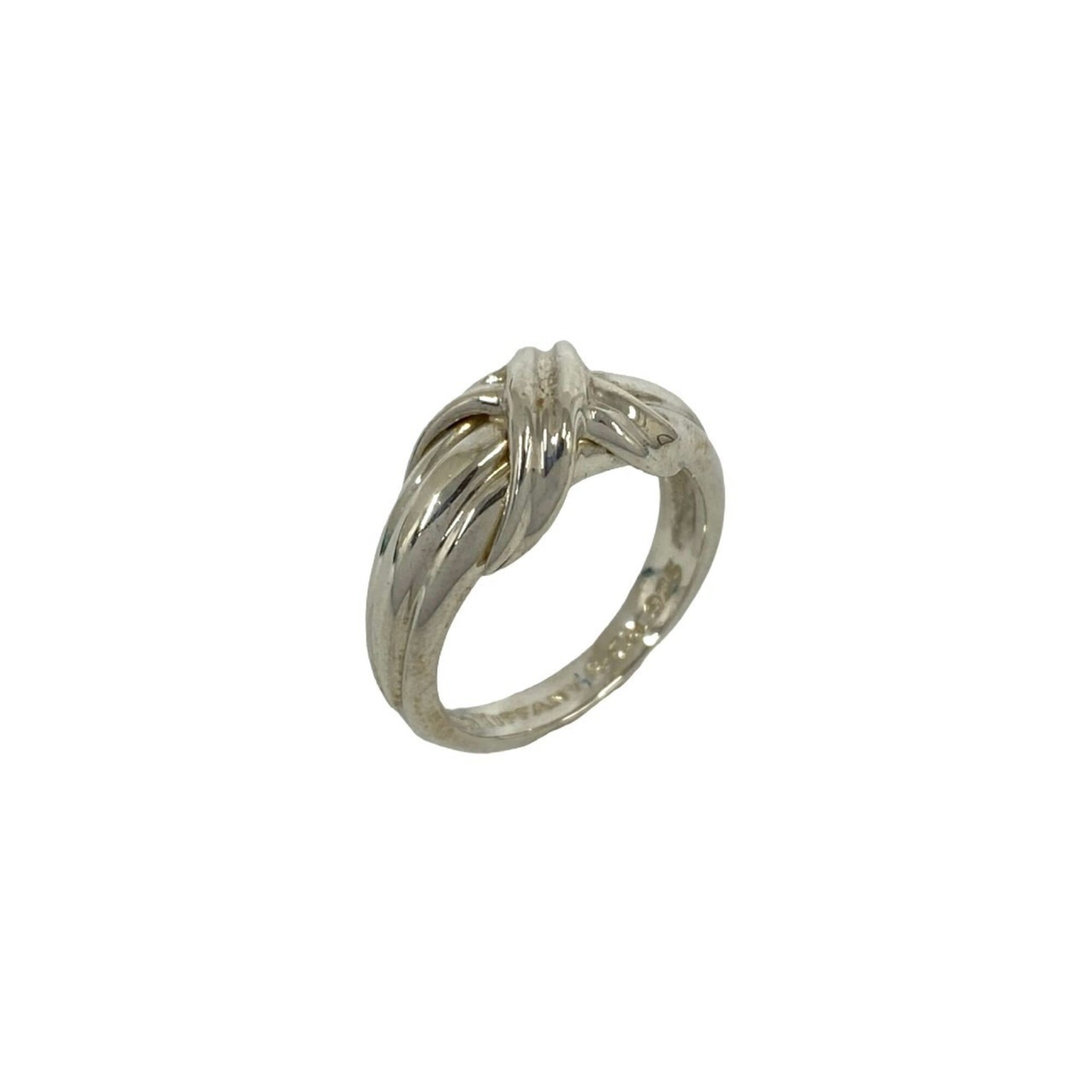 Tiffany Silver Silver 925 Band Ring (Pre-Owned)