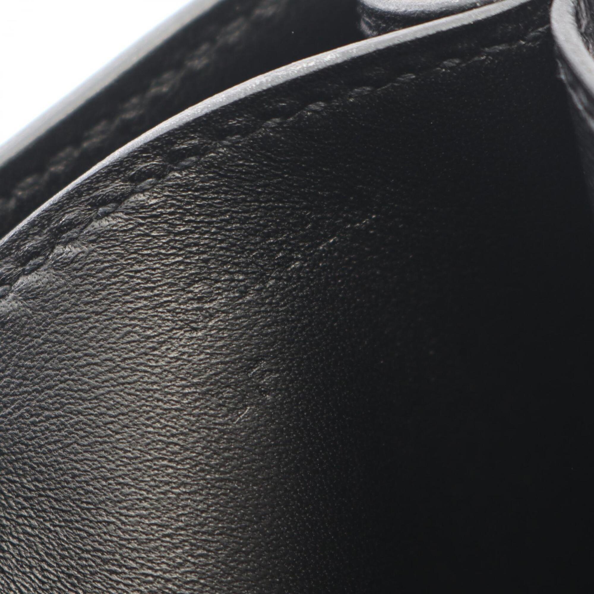 Hermes Black Swift Leather Handbag Shoulder Bag (Pre-Owned)