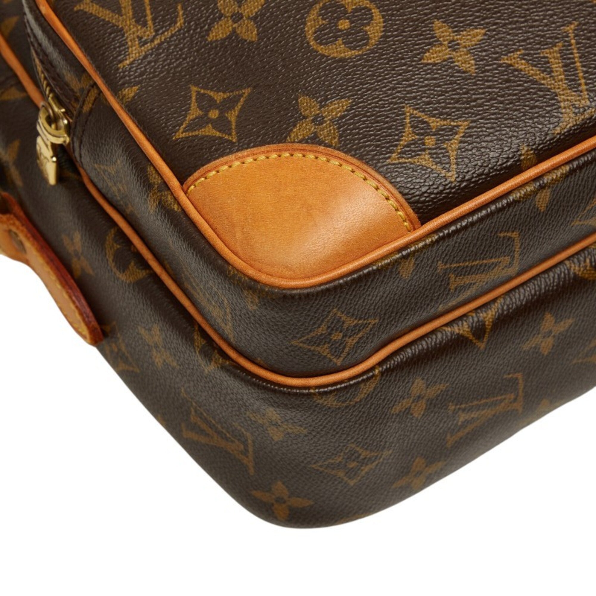 Louis Vuitton Brown Pvc Leather Shoulder Bag (Pre-Owned)