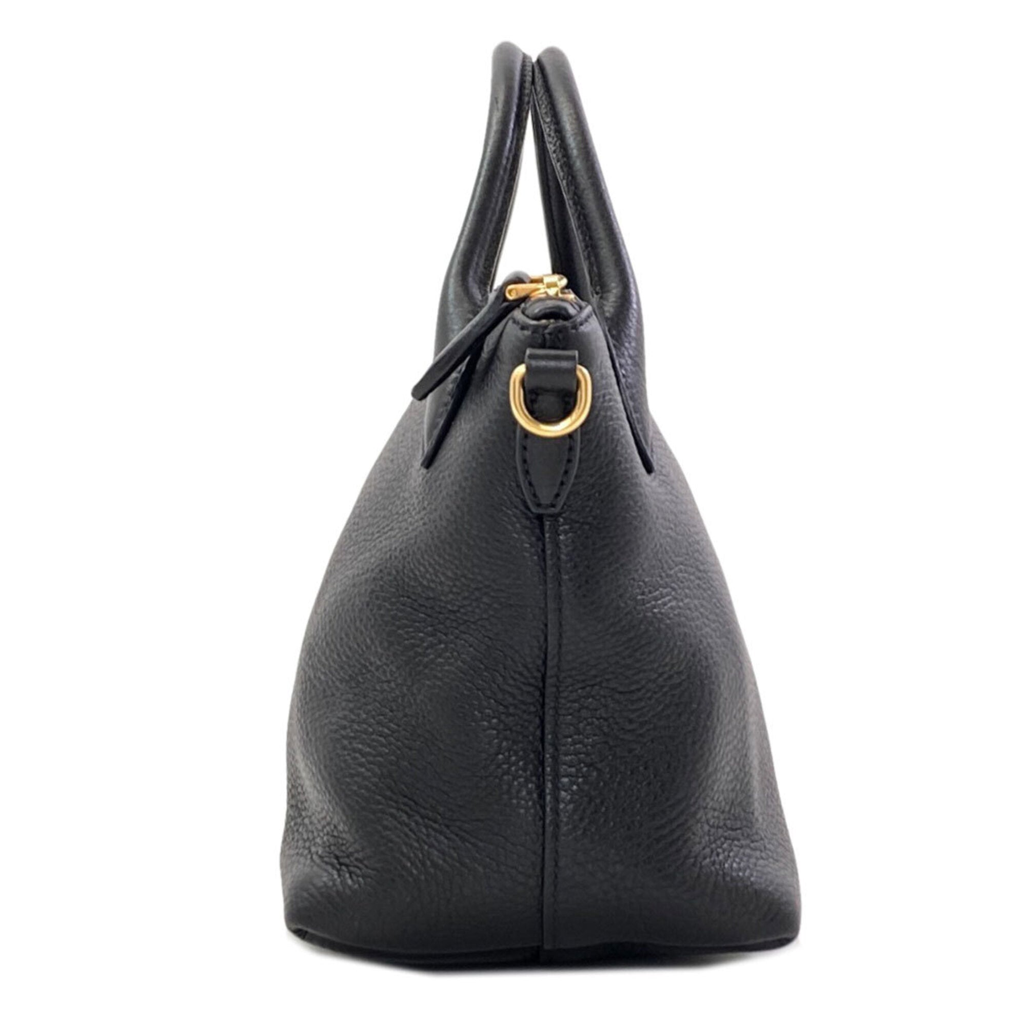 Prada Black Leather Handbag (Pre-Owned)