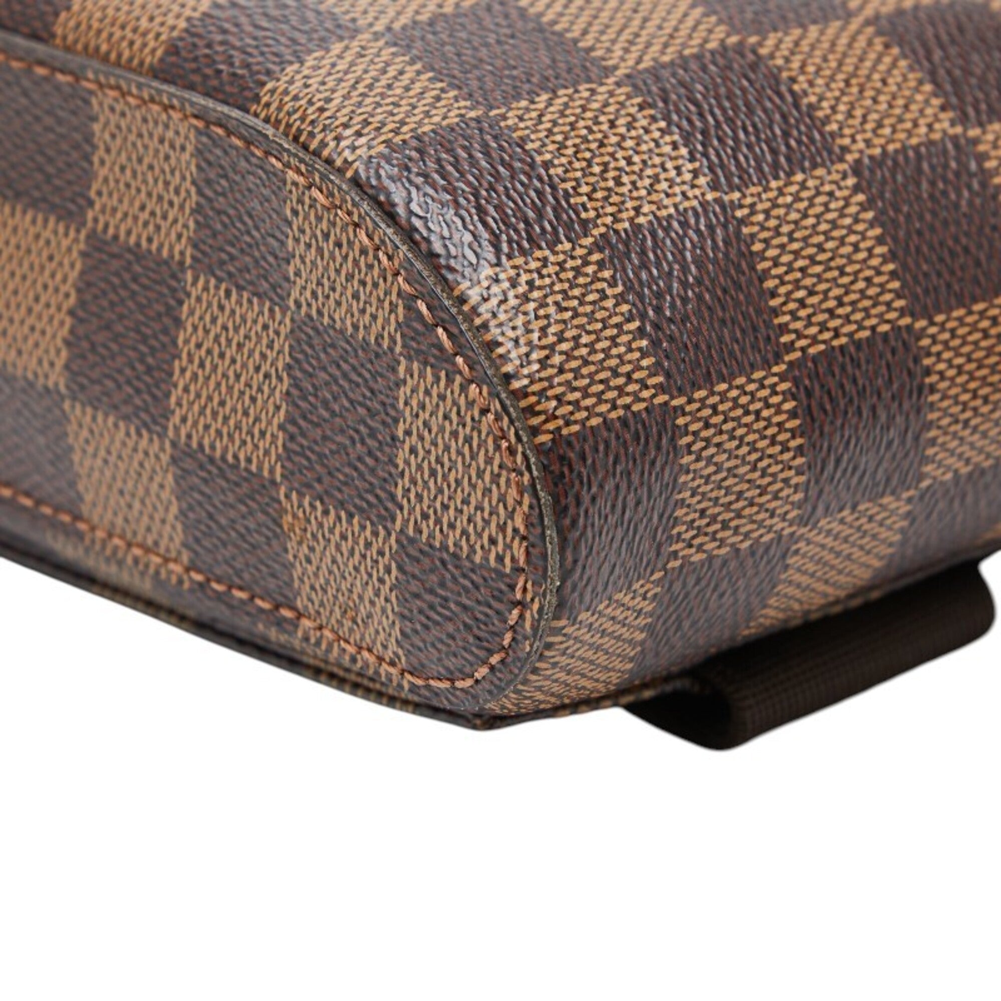 Louis Vuitton Brown Pvc Leather Sling Bag (Pre-Owned)