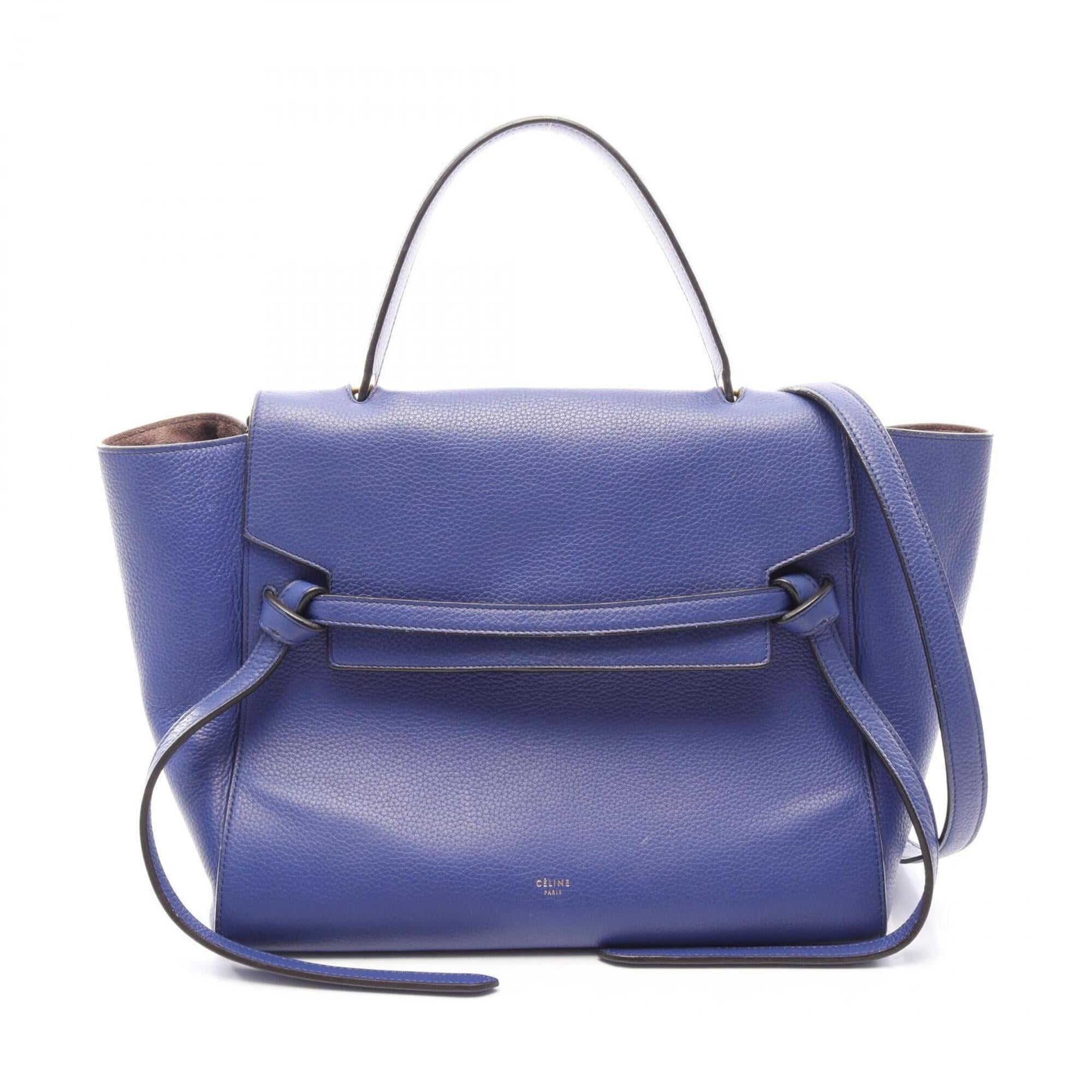 Celine Blue Leather Handbag (Pre-Owned)