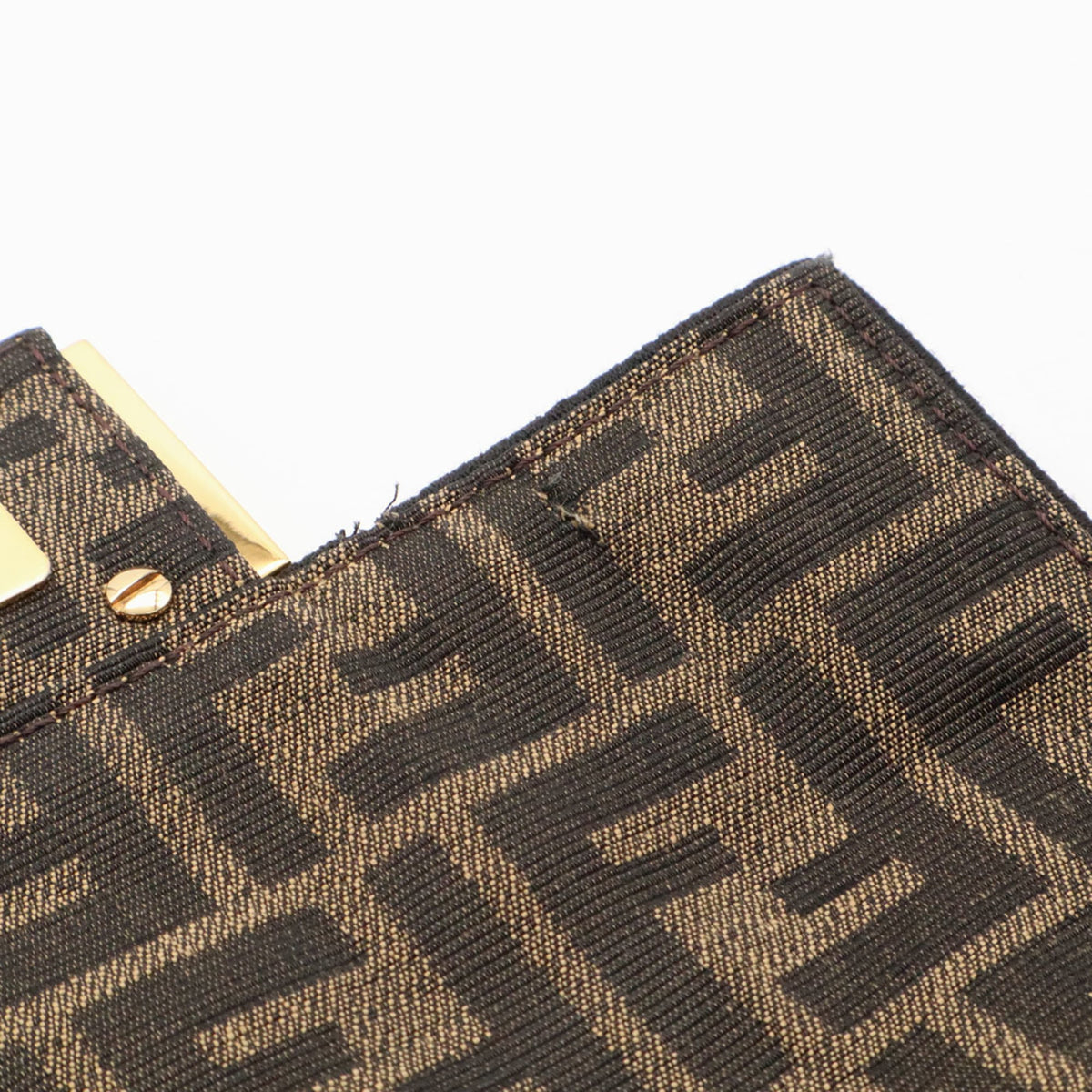 Fendi Black Khaki Brown Leather Handbag Shoulder Bag (Pre-Owned)