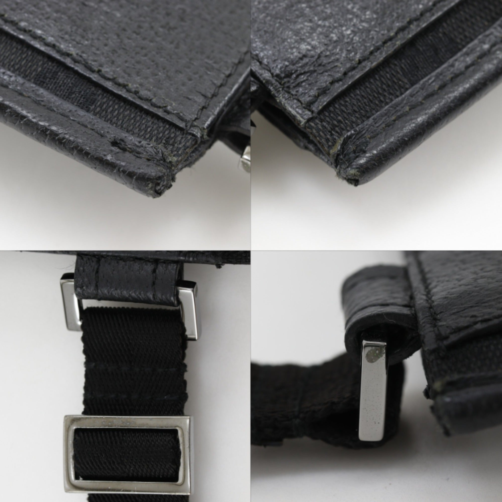 Gucci Gg Canvas Black Gg Canvas Shoulder Bag (Pre-Owned)