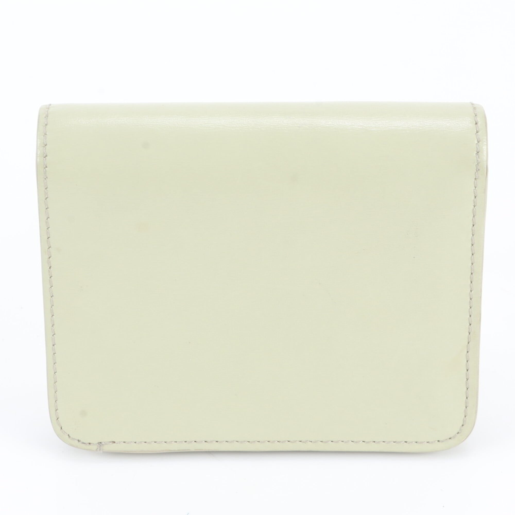 Celine Green Yellow Leather Wallet (Bi-Fold) (Pre-Owned)