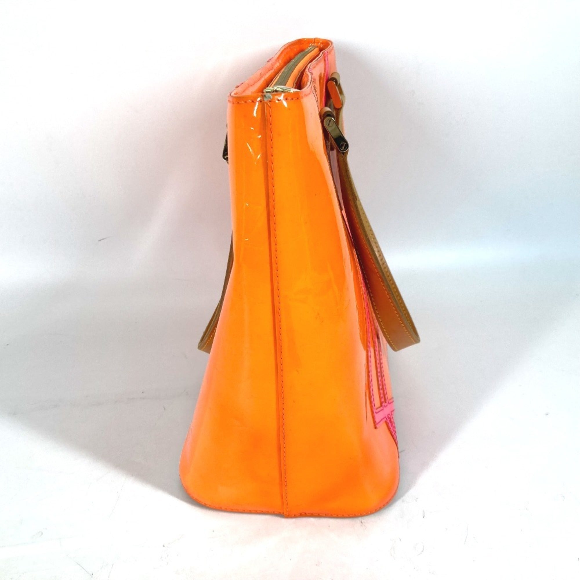 Louis Vuitton Monogram Vernis Orange Pink Monogram Vernis Shoulder Bag Tote Bag (Pre-Owned)