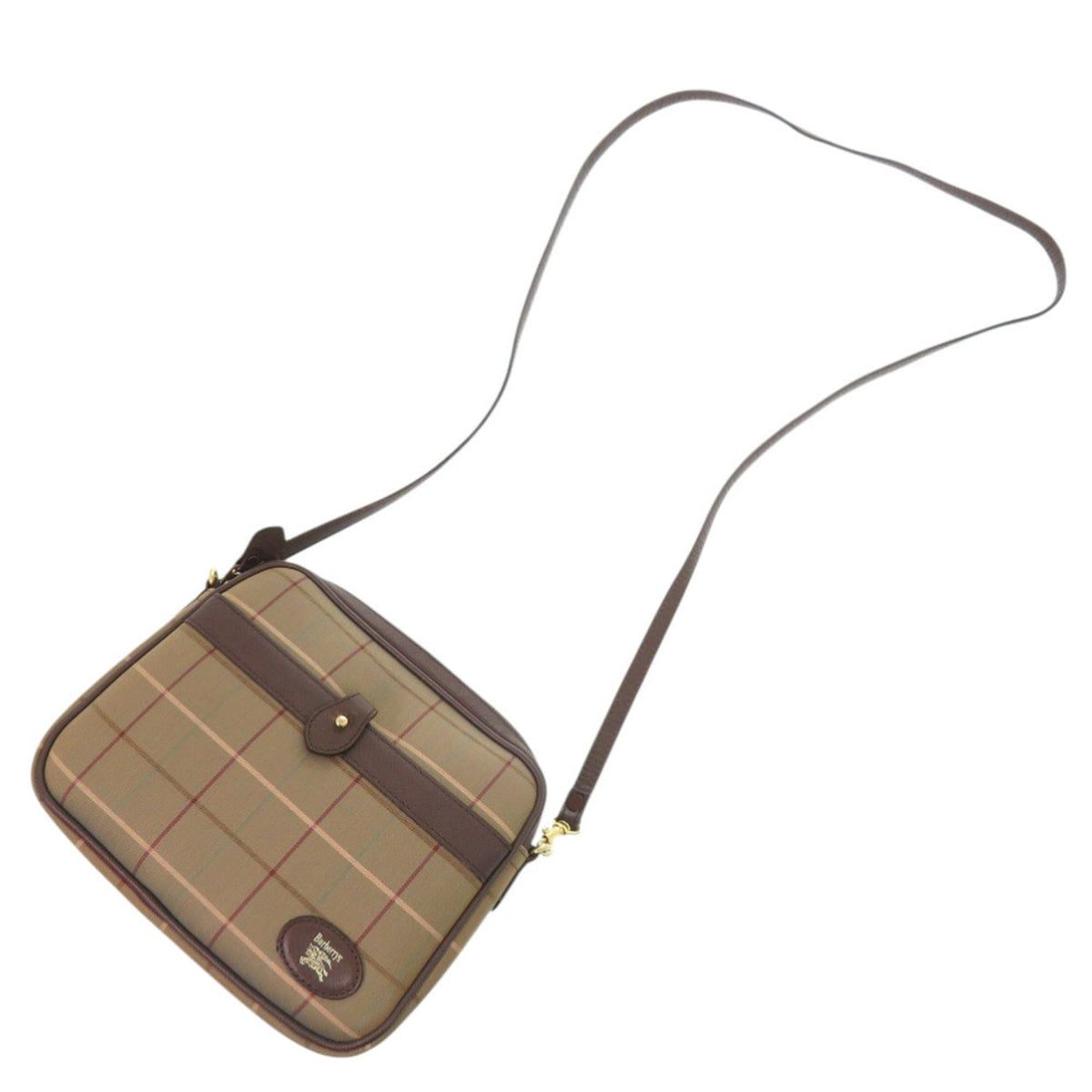 Burberry Khaki Brown Nylon Shoulder Bag (Pre-Owned)