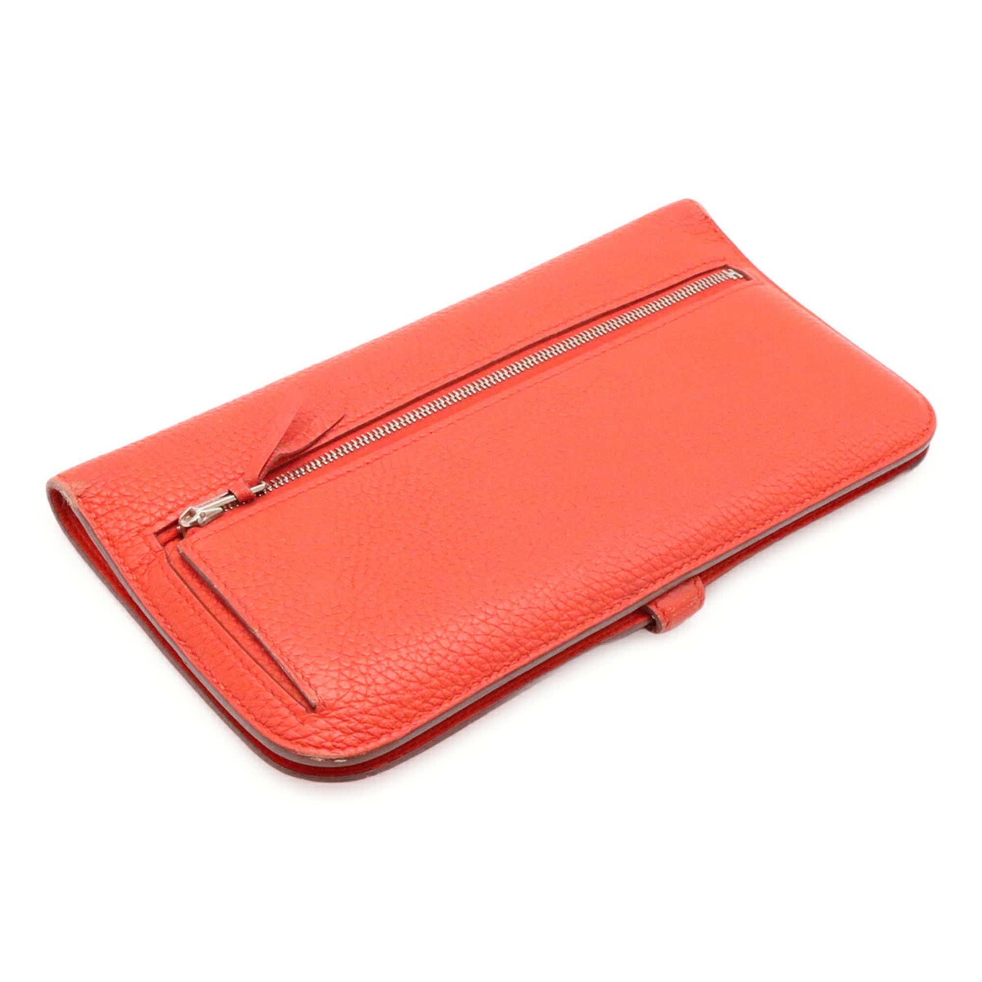 Hermes Togo Leather Long Wallet (Bi-Fold) (Pre-Owned)