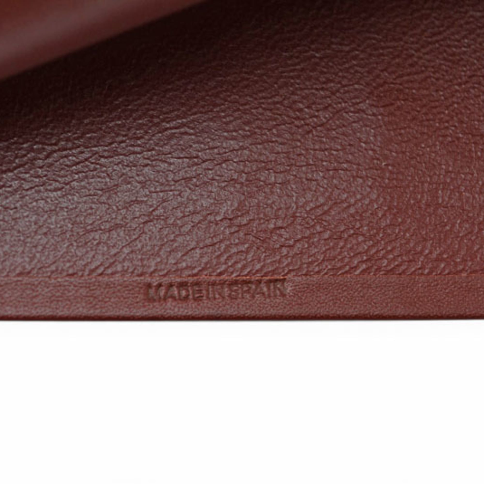Cartier Must Bordeaux Leather Long Wallet (Bi-Fold) (Pre-Owned)