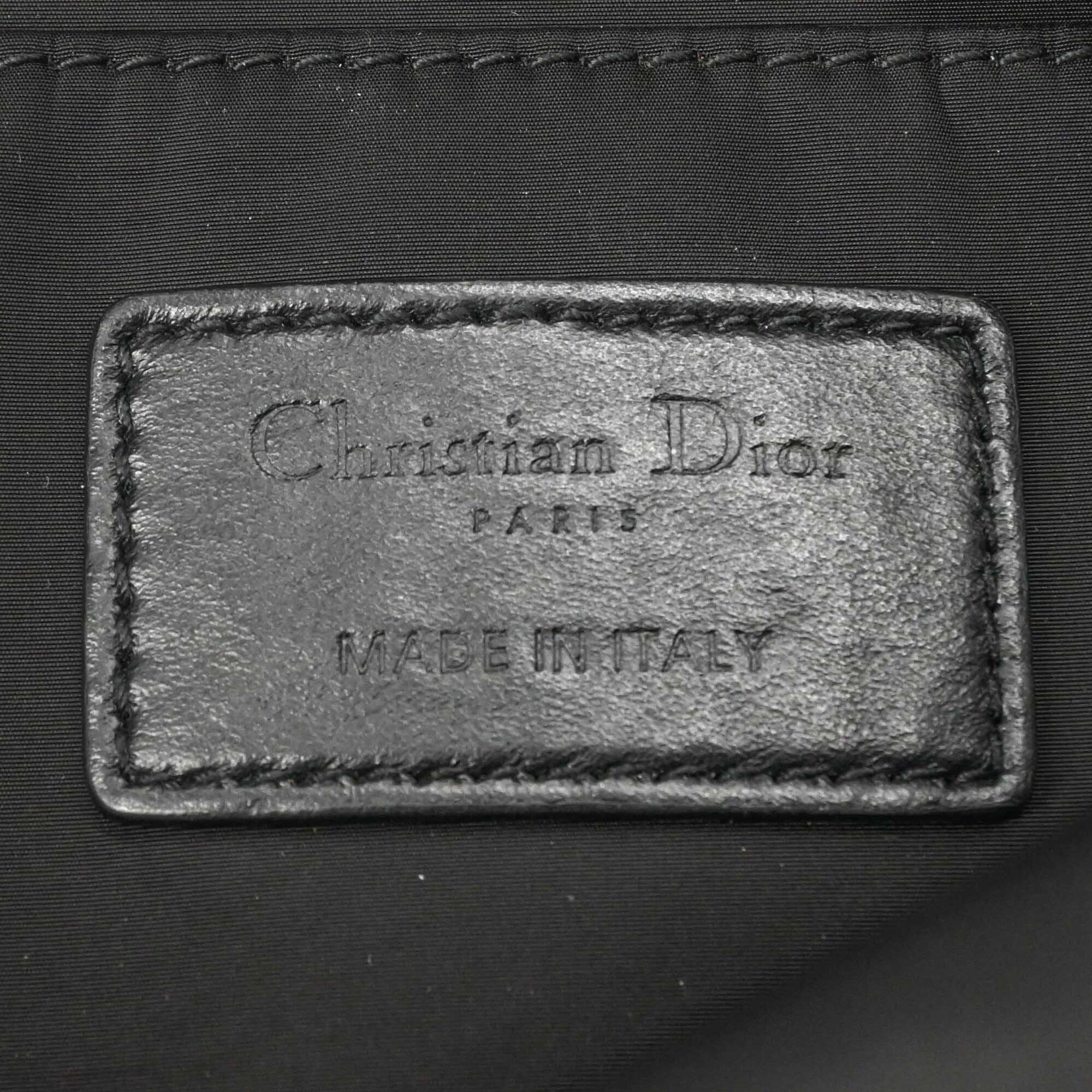 Christian Dior Navy White Nylon Backpack (Pre-Owned)