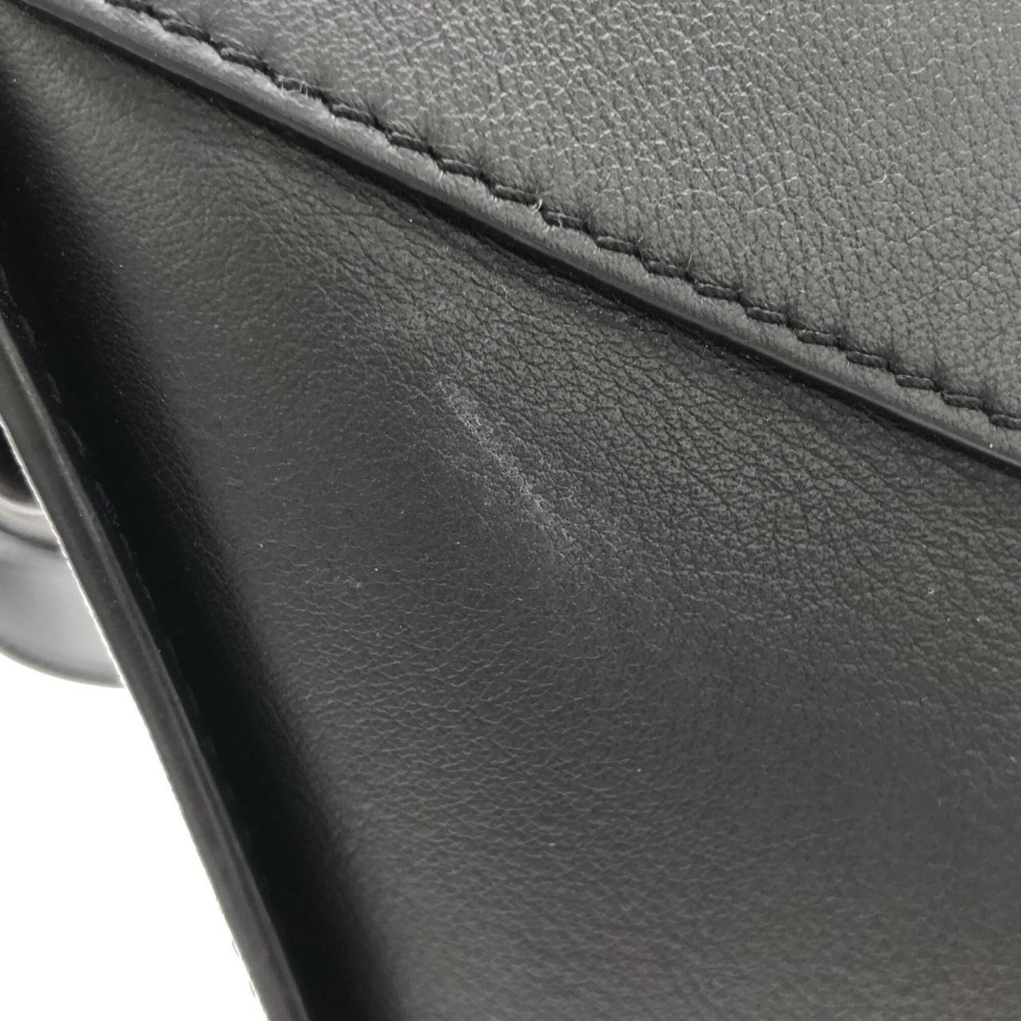 Loewe Black Leather Shoulder Bag (Pre-Owned)