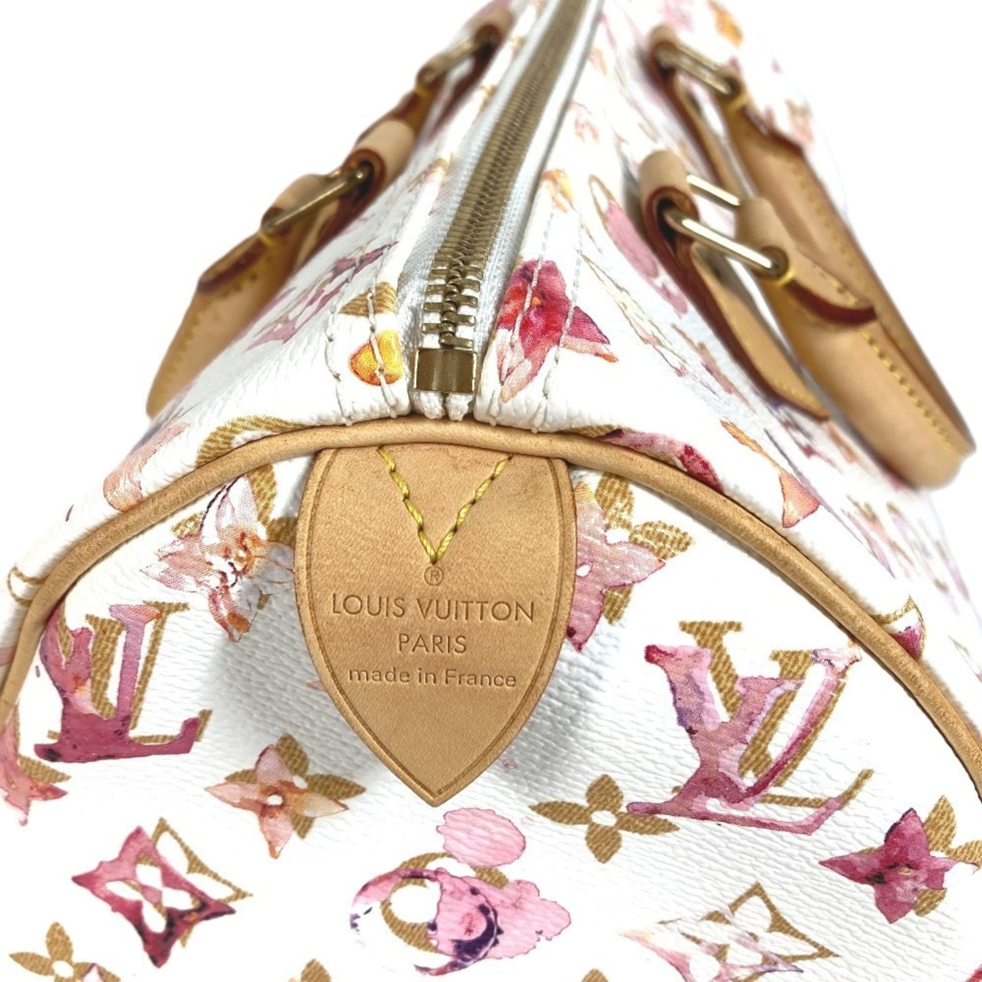 Louis Vuitton Multi-Color White Monogram Boston Bag Handbag (Pre-Owned)