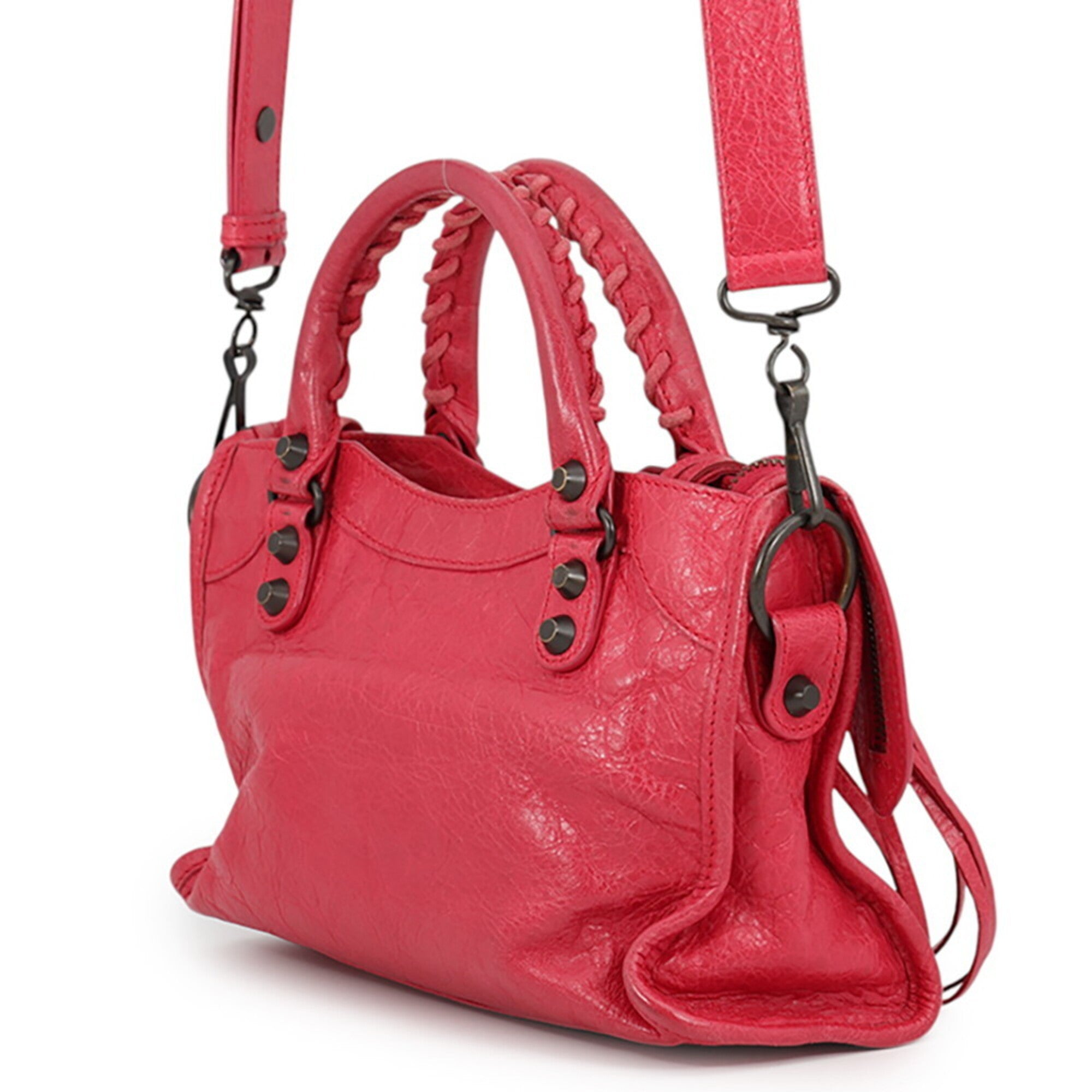 Balenciaga Bronze Red Color Leather Handbag (Pre-Owned)