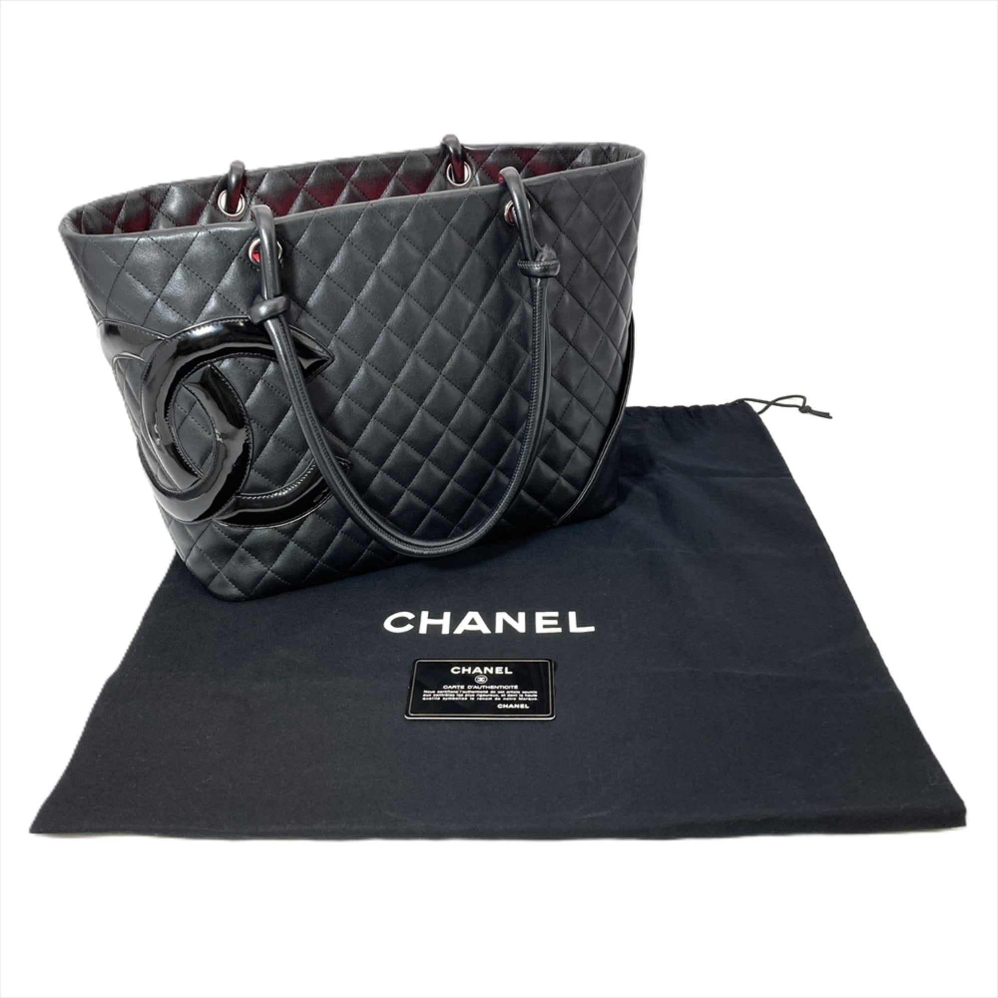 Chanel Black Leather Tote Bag (Pre-Owned)