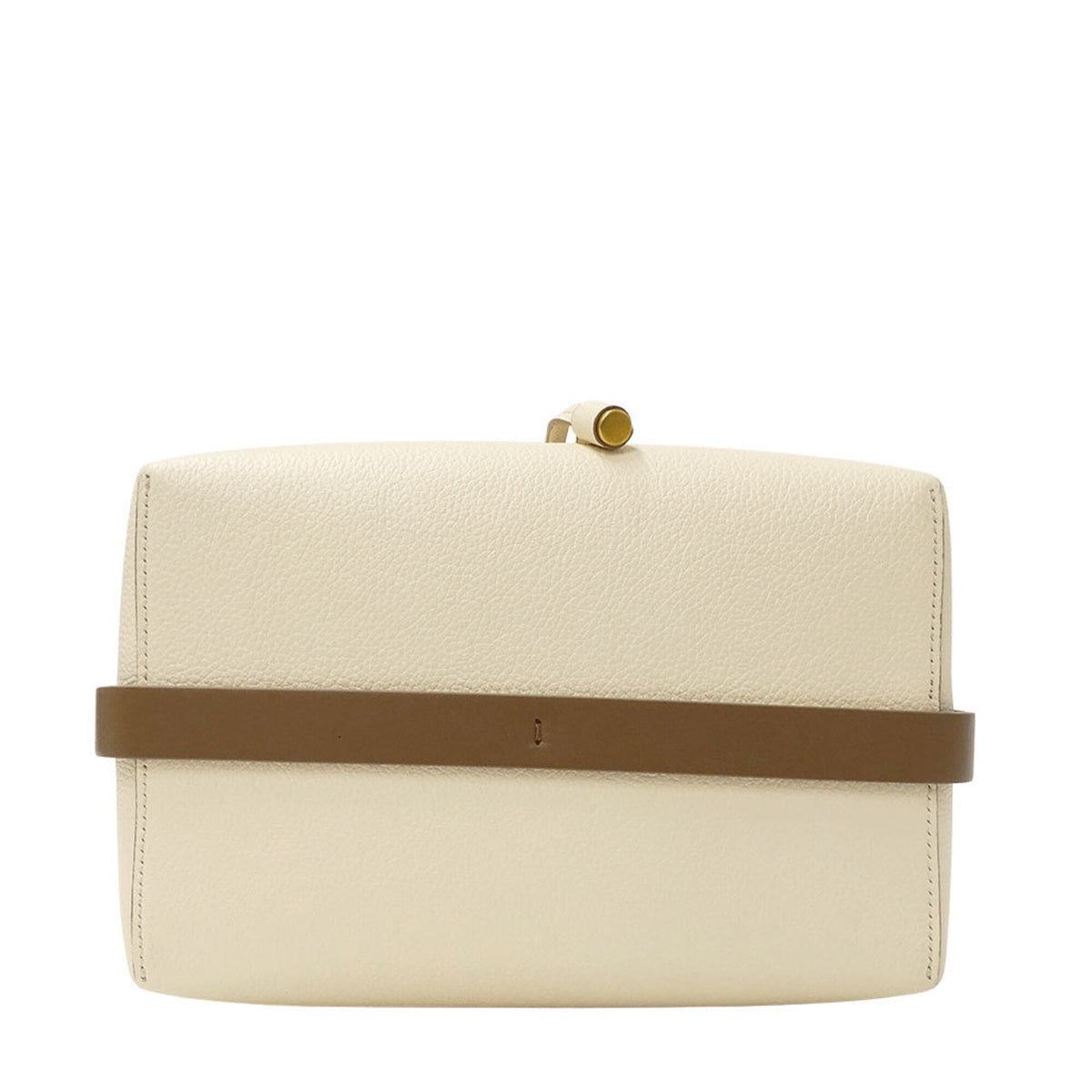 Chloé Brown Ivory Leather Handbag Shoulder Bag (Pre-Owned)