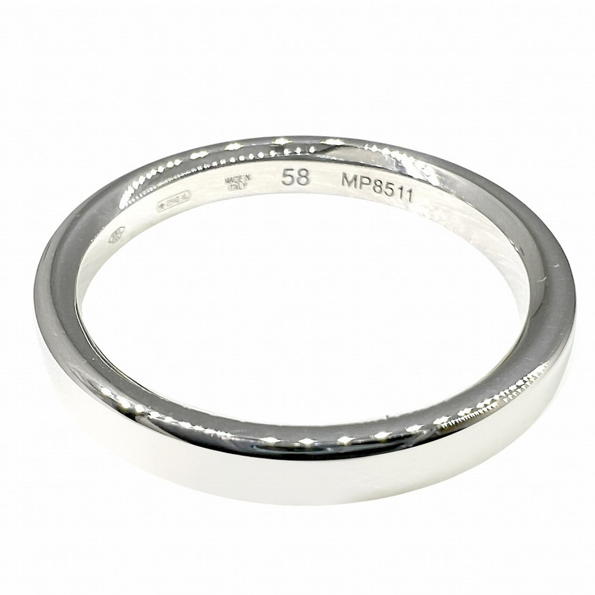 Bvlgari Platinum Platinum 950 Band Ring (Pre-Owned)