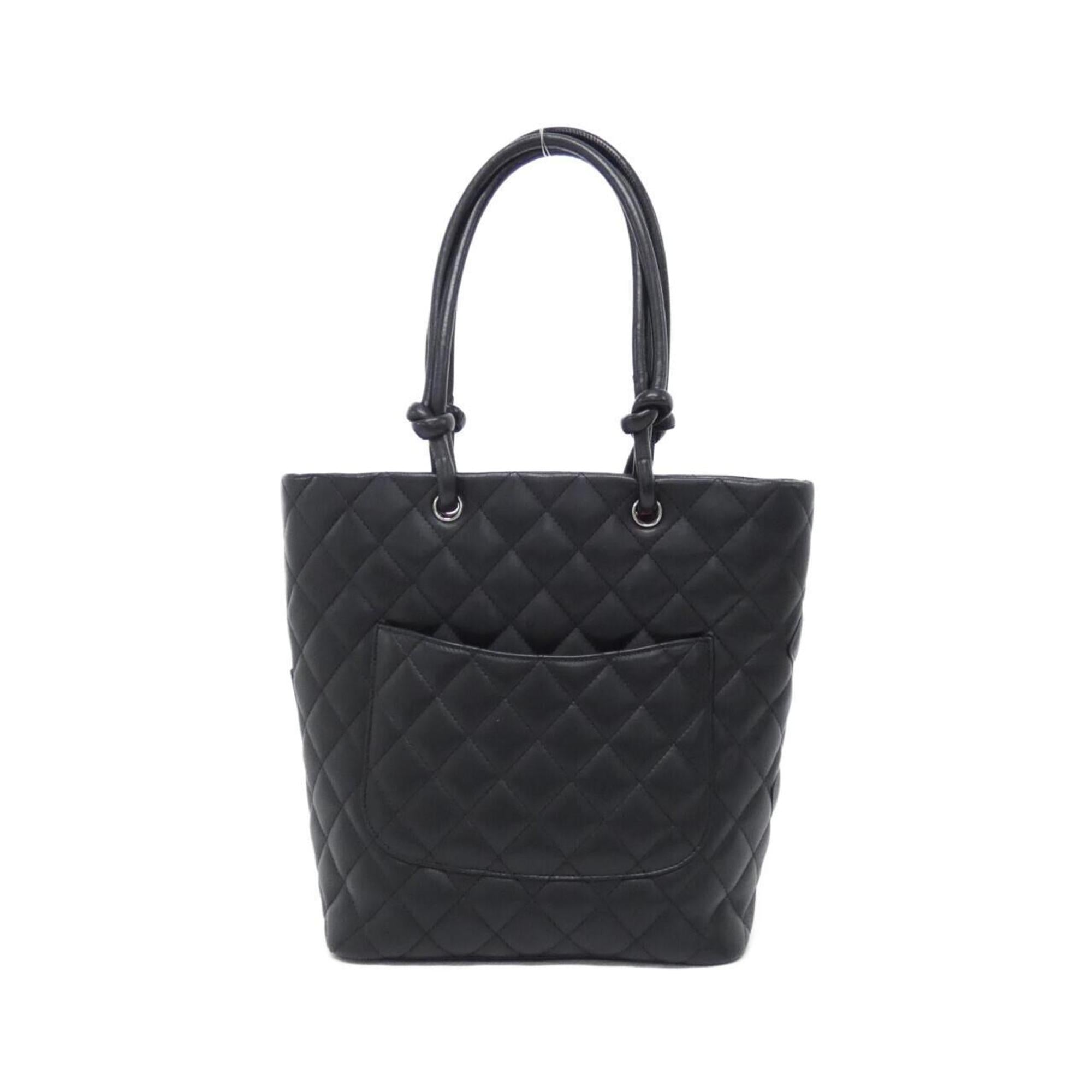 Chanel Black Leather Handbag (Pre-Owned)