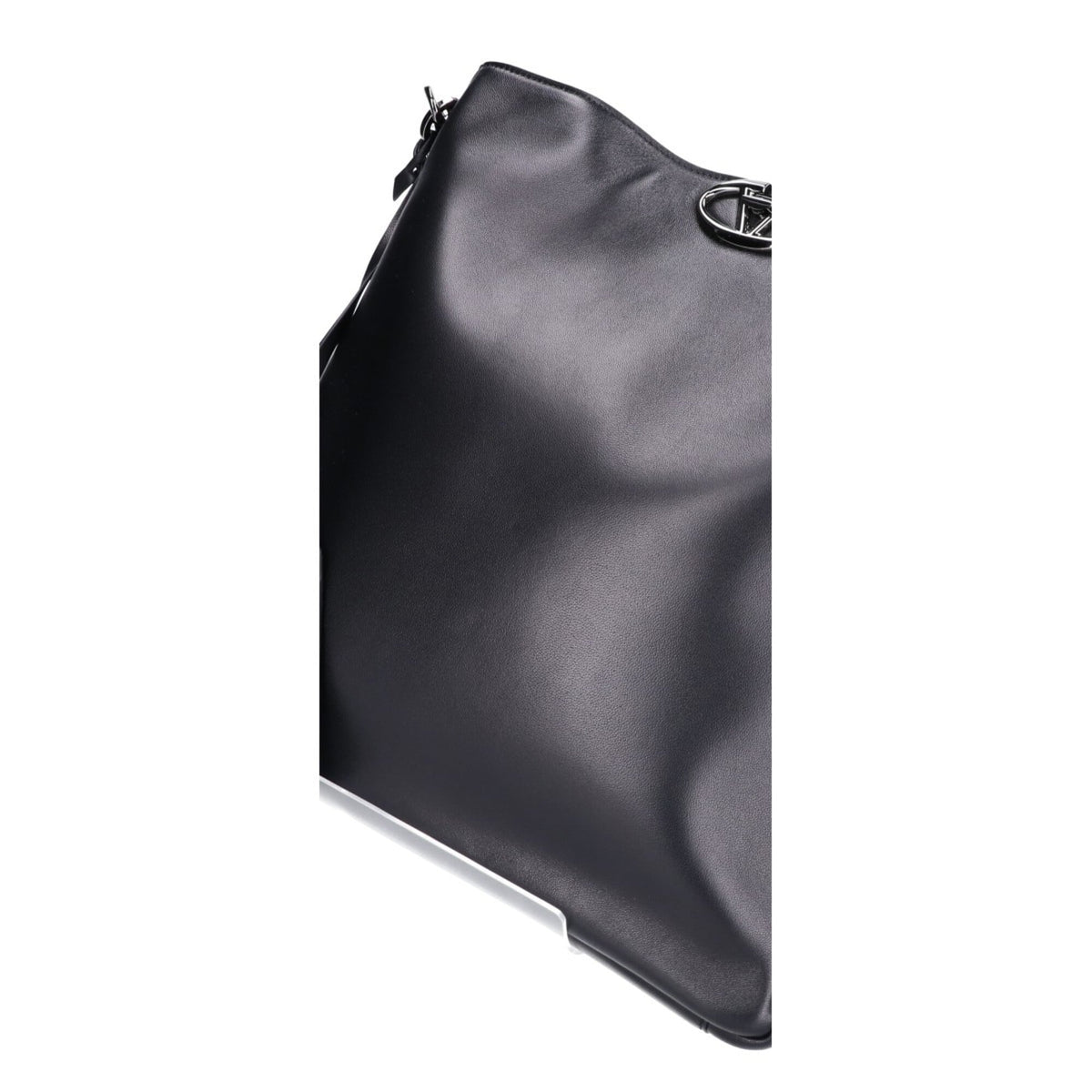 Valentino Black Leather Shoulder Bag (Pre-Owned)