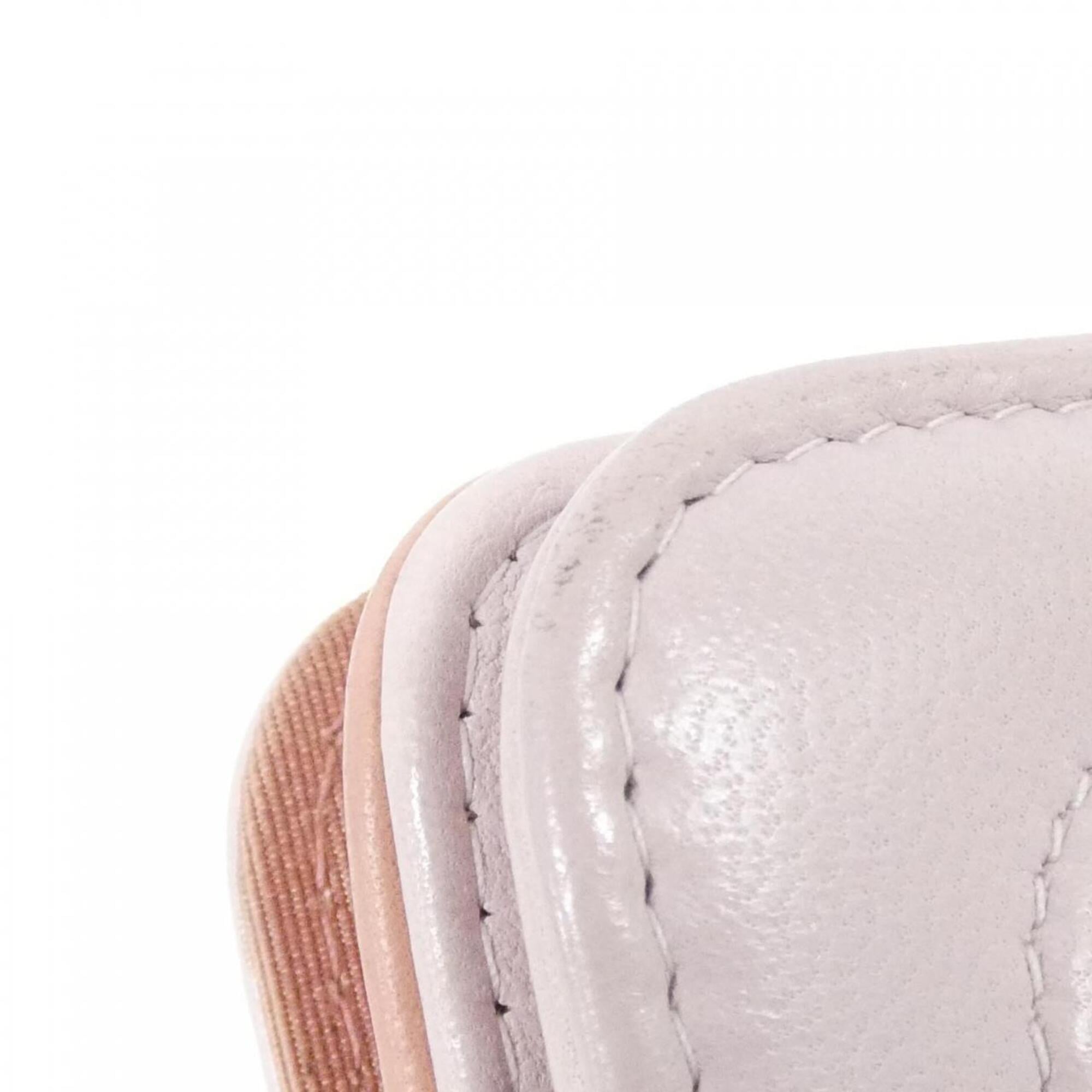 Chanel Pink Leather Chain/Shoulder Wallet (Pre-Owned)