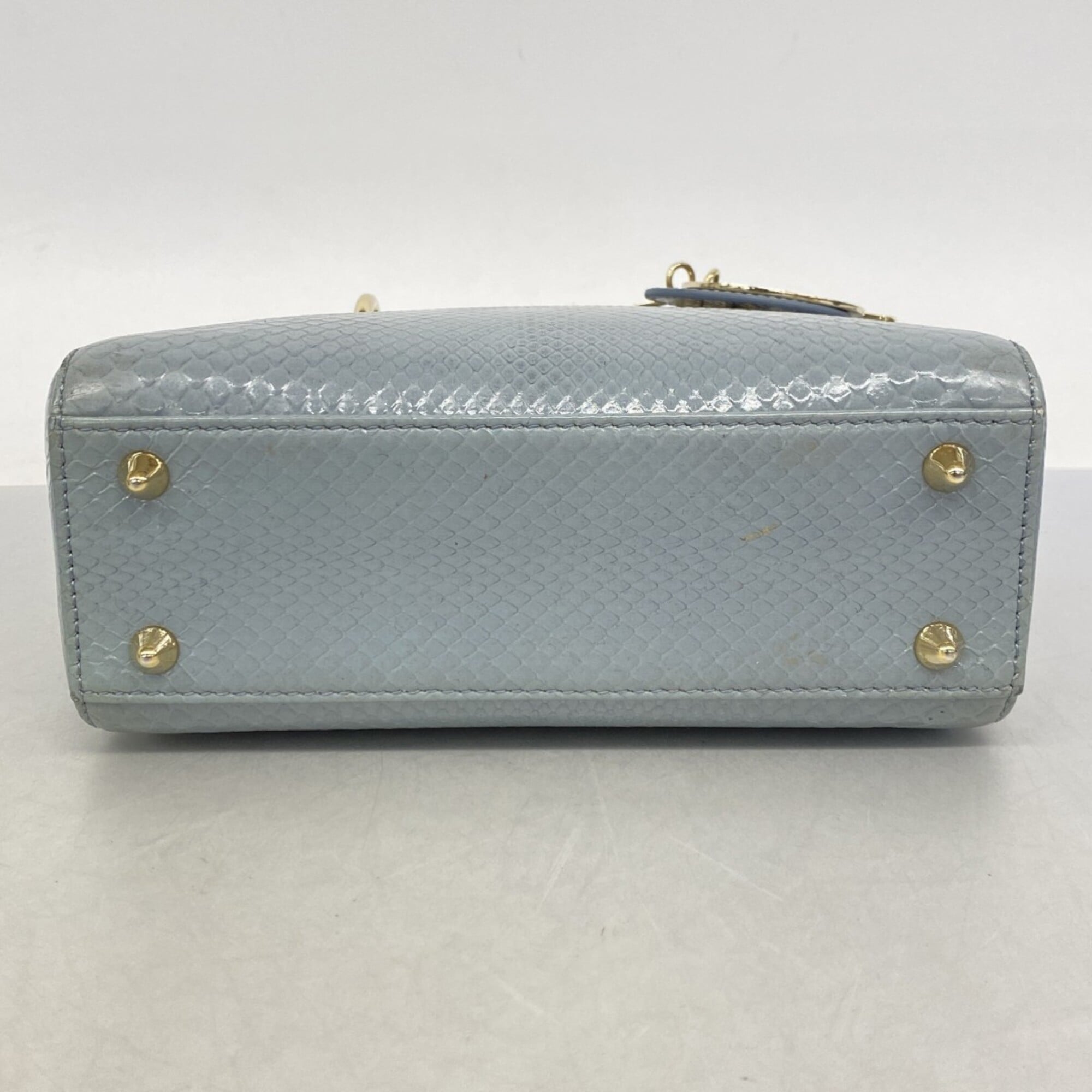 Christian Dior Blue Leather Handbag (Pre-Owned)