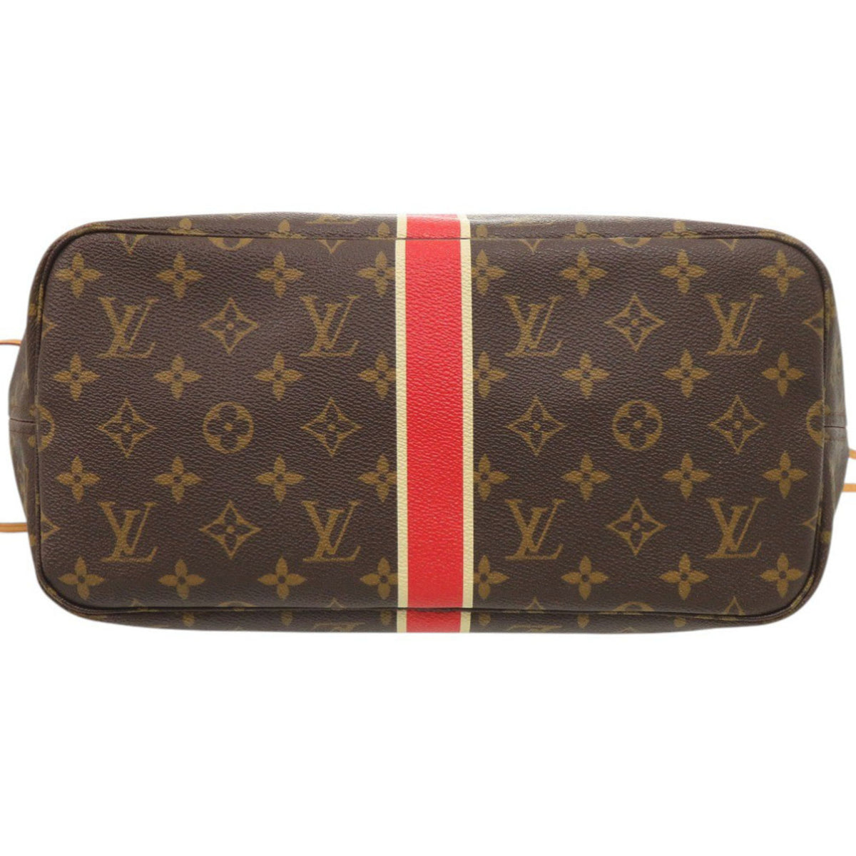 Louis Vuitton Brown Monogram Red Color Monogram Tote Bag (Pre-Owned)