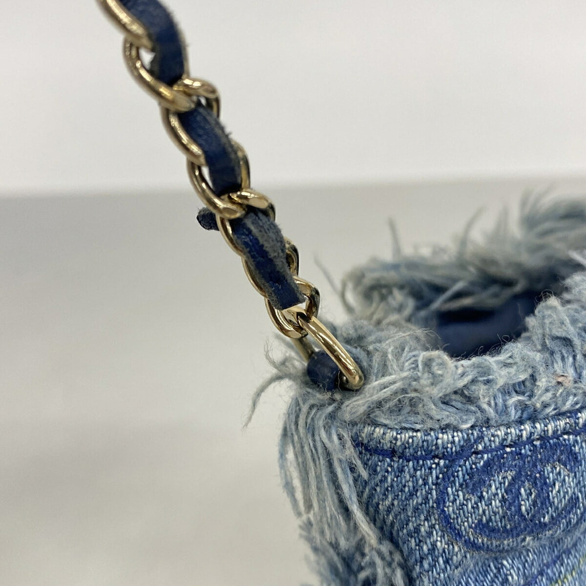 Chanel Blue Denim Shoulder Bag (Pre-Owned)